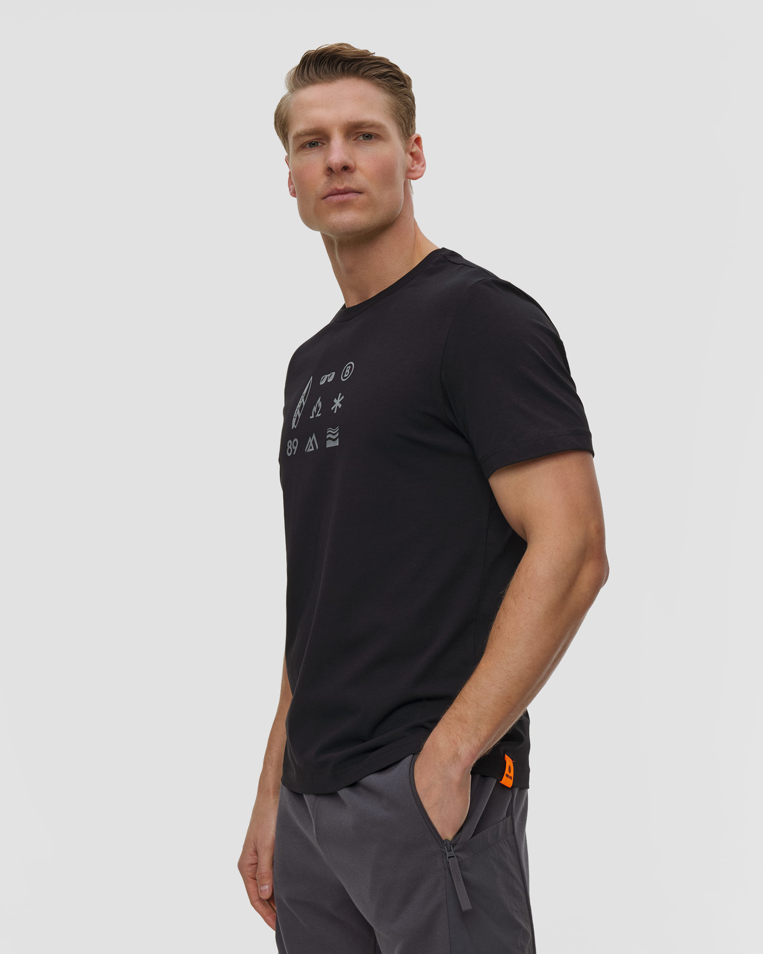 Černé pánské tričko BOGNER Fire + Ice MATTEO
