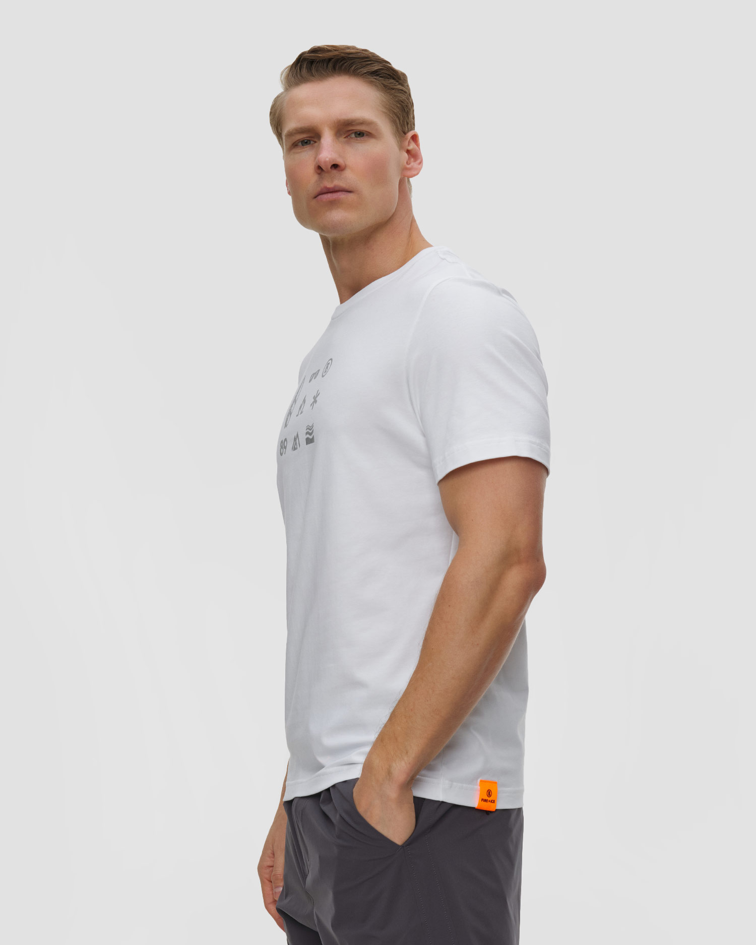 Pánské bílé tričko BOGNER Fire + Ice MATTEO