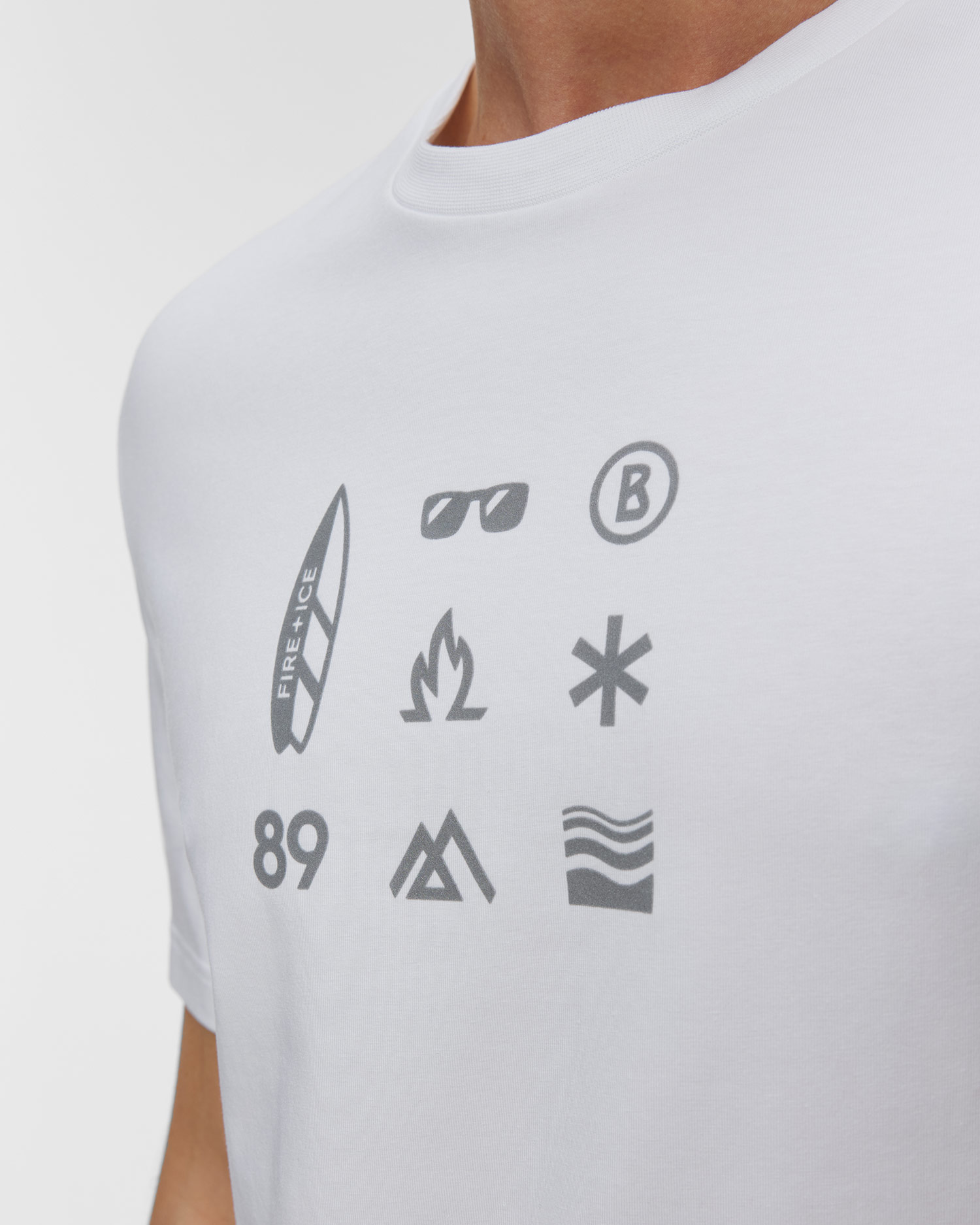 Pánské bílé tričko BOGNER Fire + Ice MATTEO