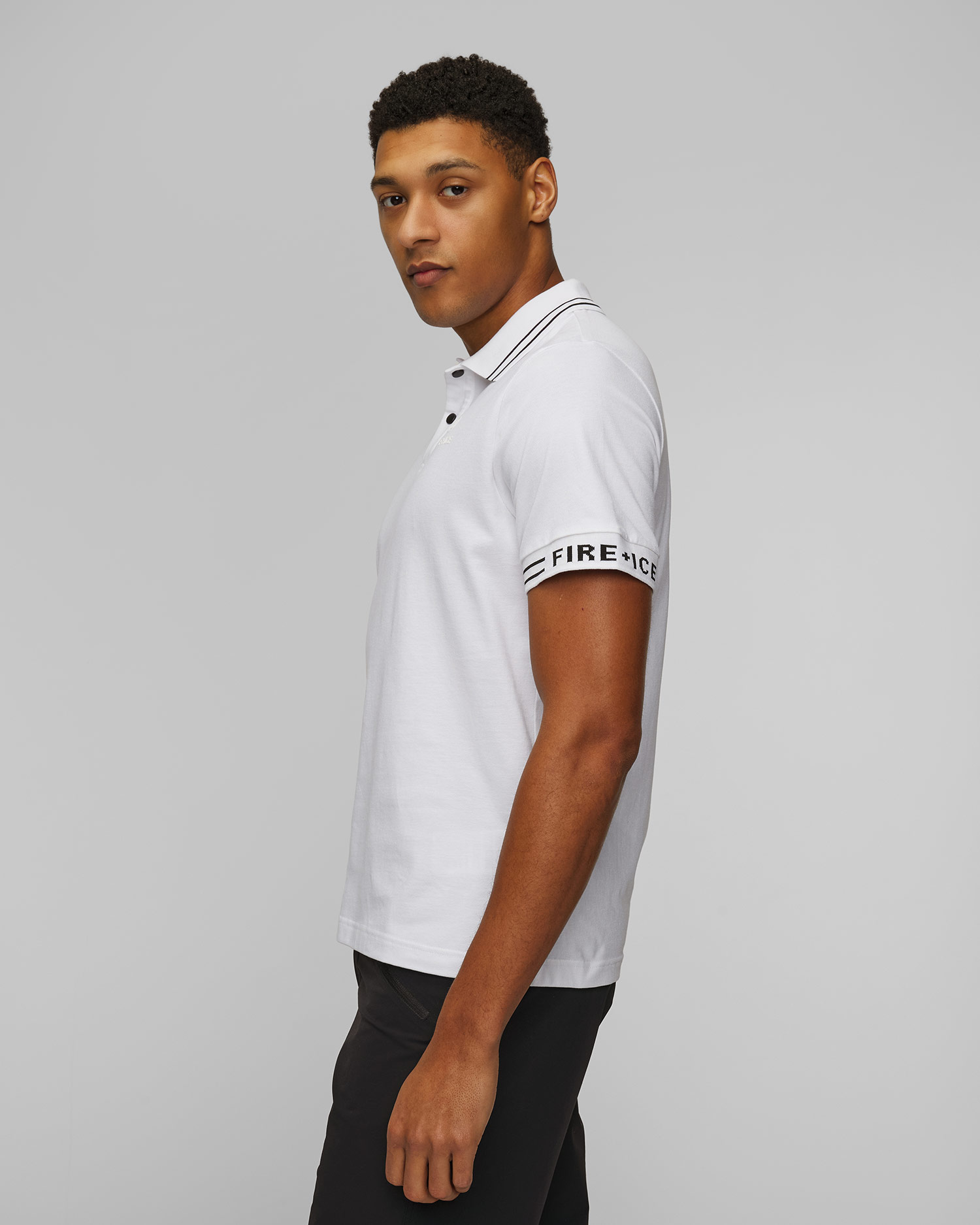 Pánské polo BOGNER FIRE+ICE Arjan v Bílé Barvě