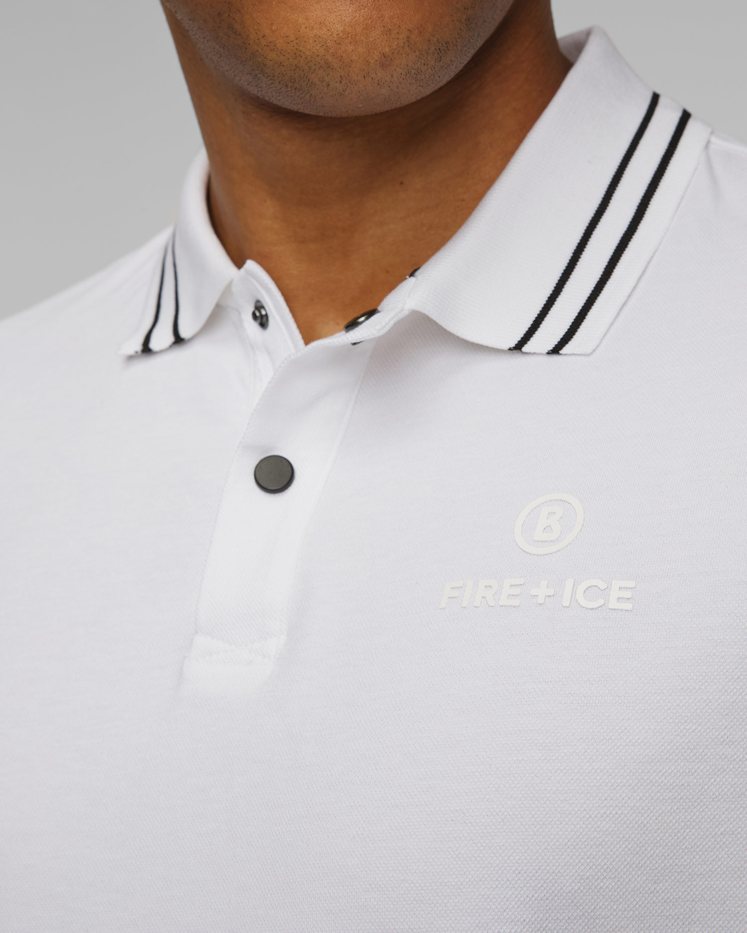 Pánské polo BOGNER FIRE+ICE Arjan v Bílé Barvě