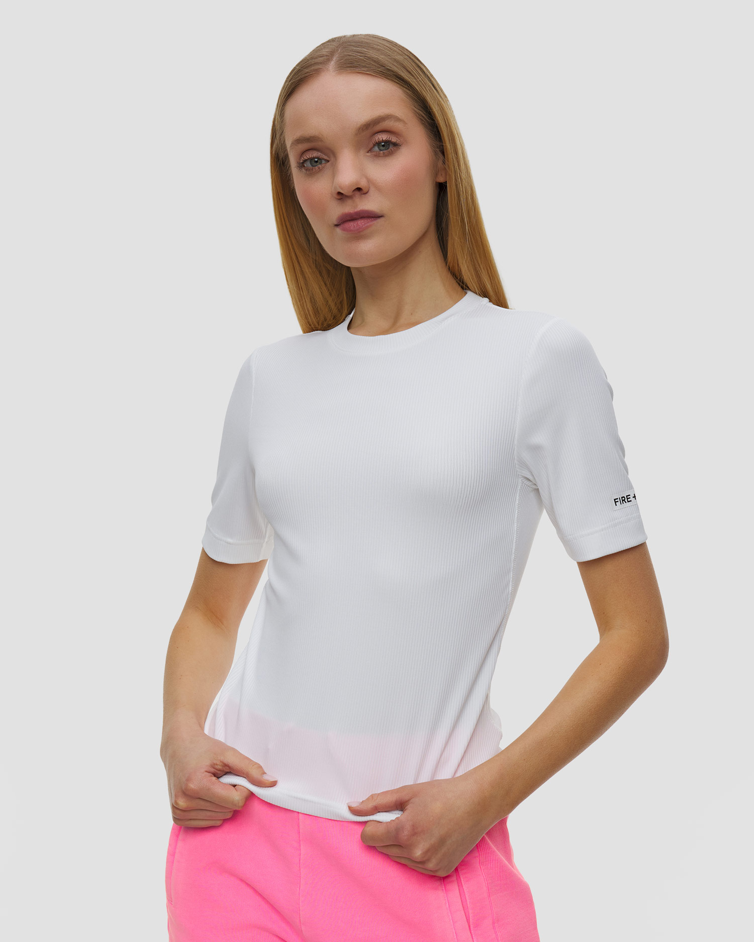 T-shirt damski BOGNER FIRE+ICE Elke, Kolor/Wzór: Biały