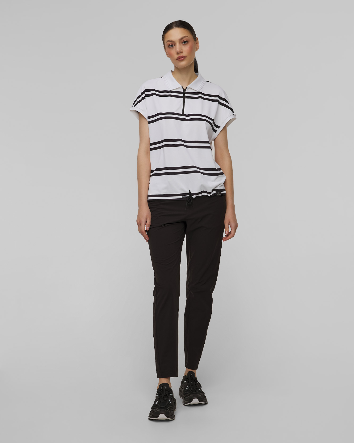 Polo da donna BOGNER FIRE+ICE Gaja, Colore/Disegno: Biały