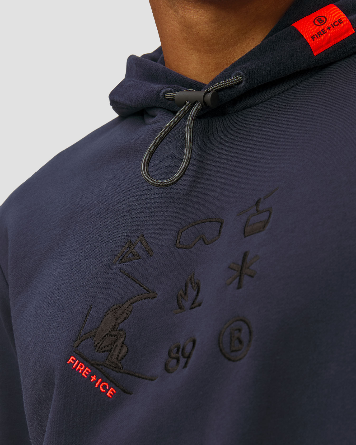 Granatowa bluza z kapturem męska BOGNER FIRE+ICE Kristan
