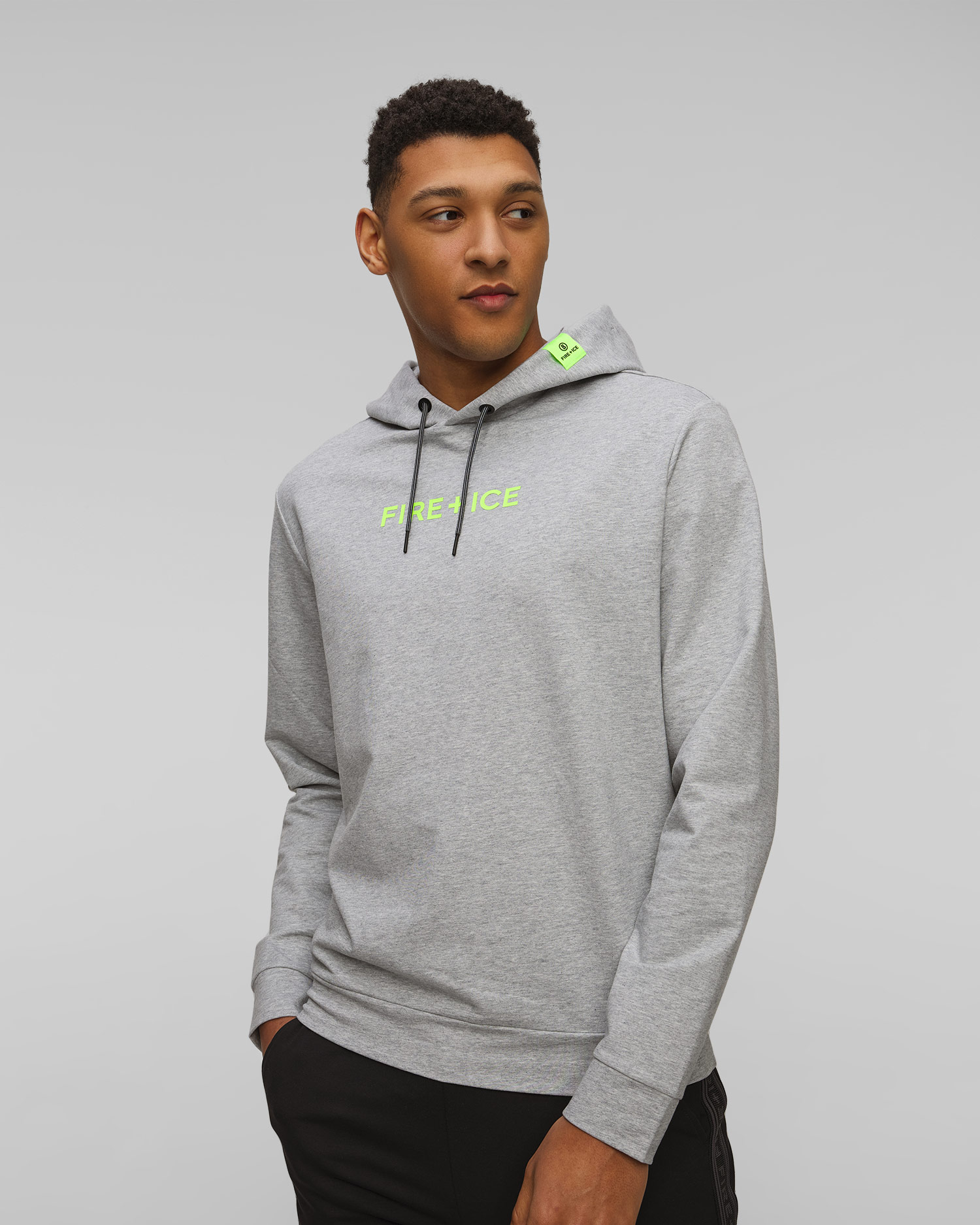 Sweat-shirt à capuche gris pour hommes BOGNER FIRE+ICE Cadell, Couleur: Szary