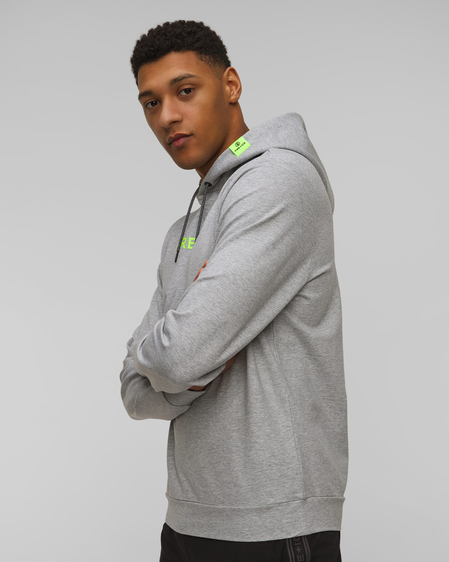 Pánská šedá mikina s kapucou BOGNER FIRE+ICE Cadell