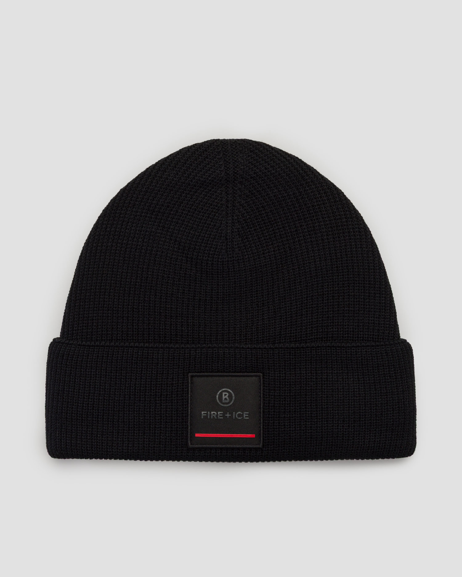 Bonnet en laine noir pour hommes BOGNER FIRE+ICE Tarek