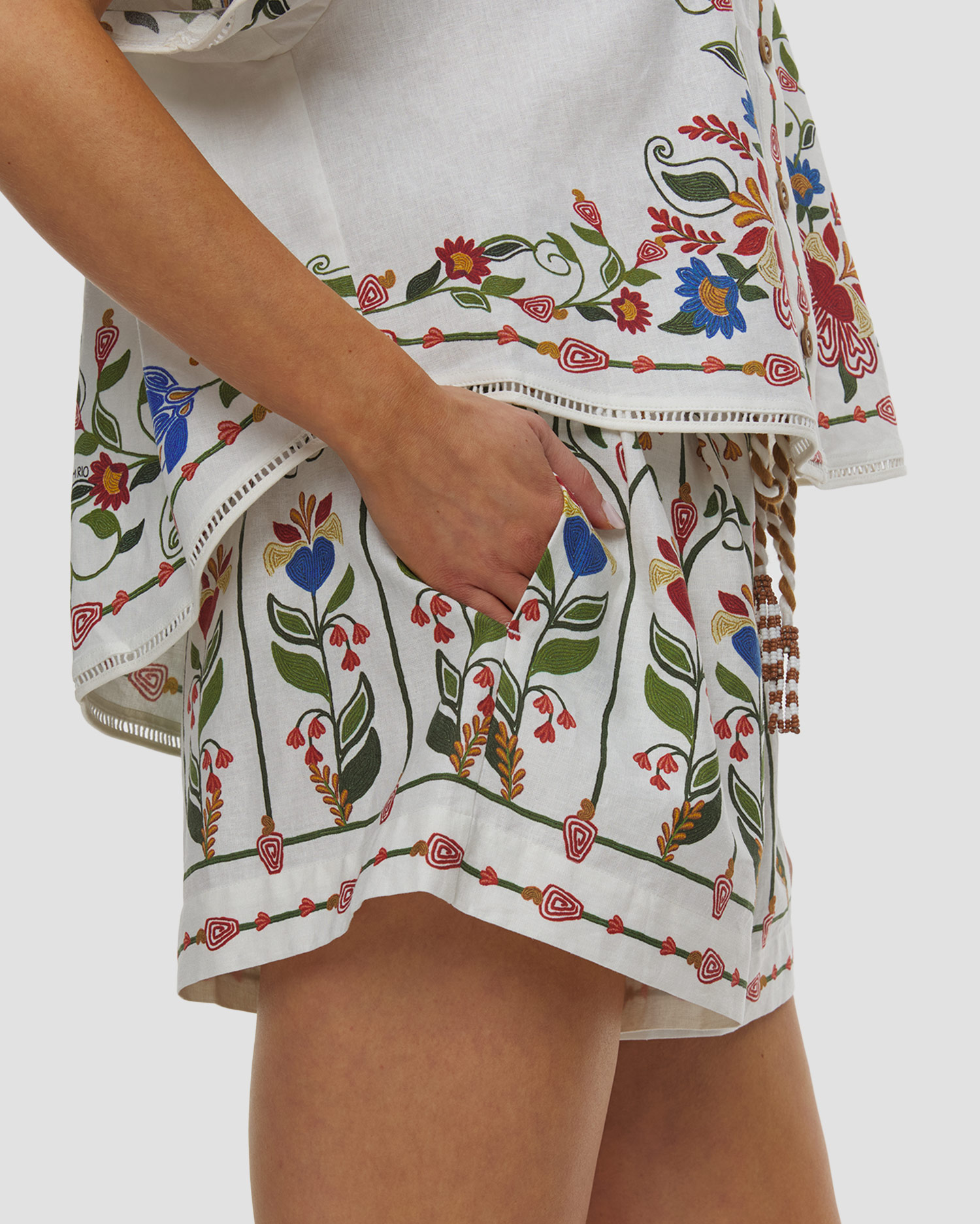Farm Rio Leinenshorts für Damen