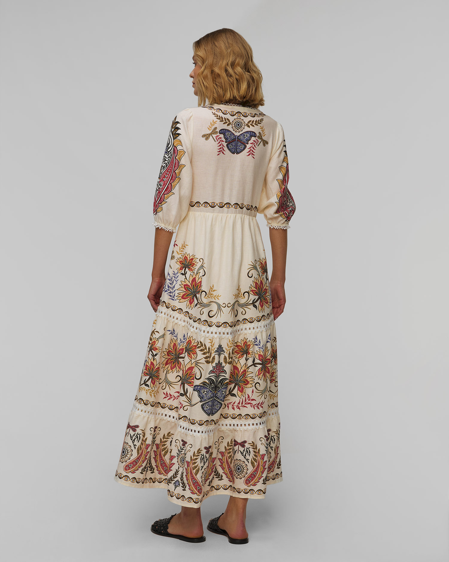 Robe maxi Farm Rio Boho Glam Lenzing™ Ecovero™ Euroflax™