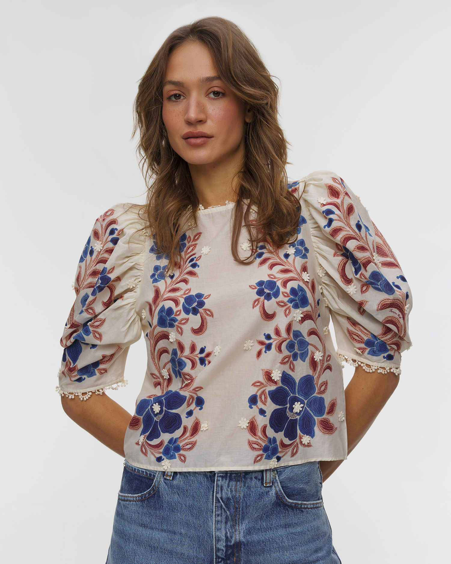 Chemise brodée Farm Rio