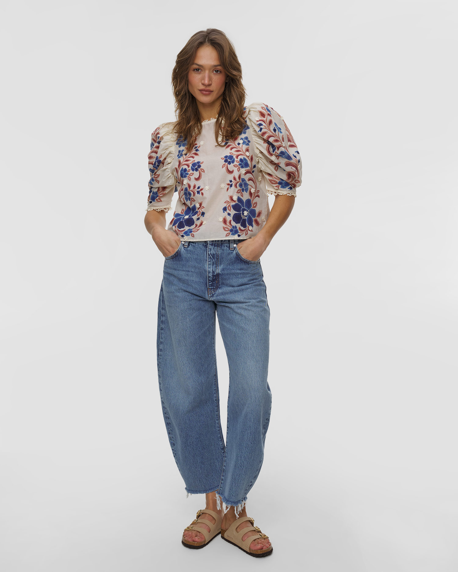 Chemise brodée Farm Rio