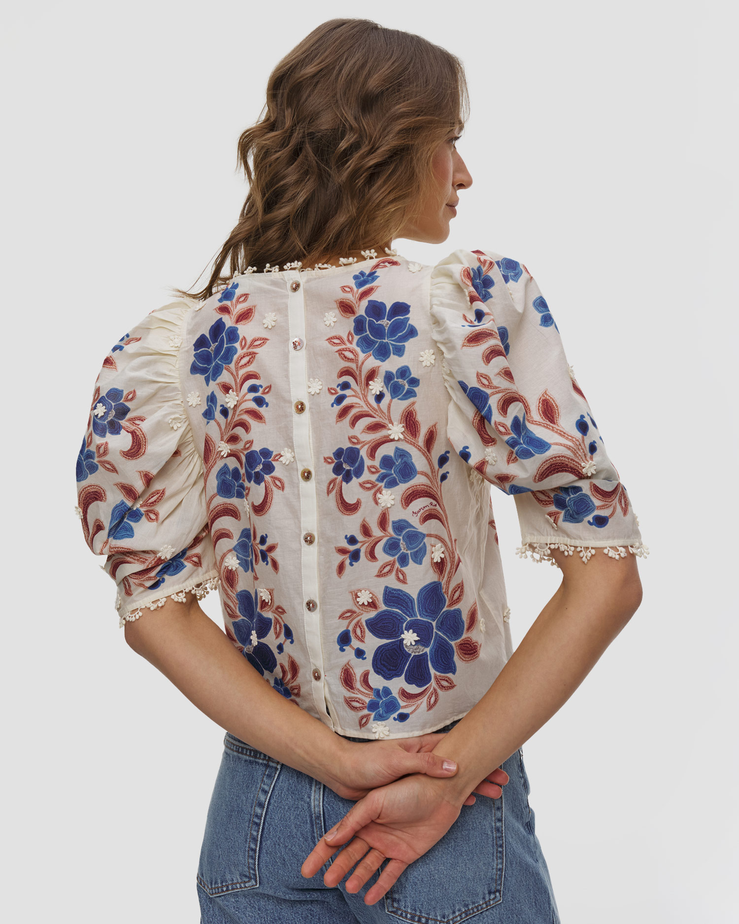 Chemise brodée Farm Rio