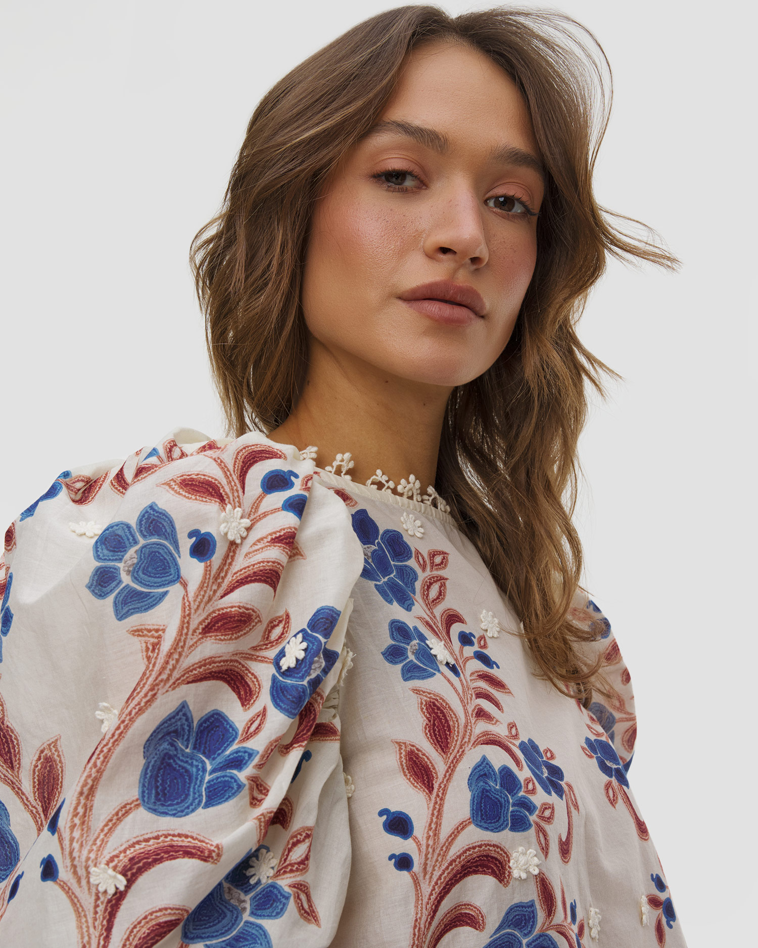 Chemise brodée Farm Rio