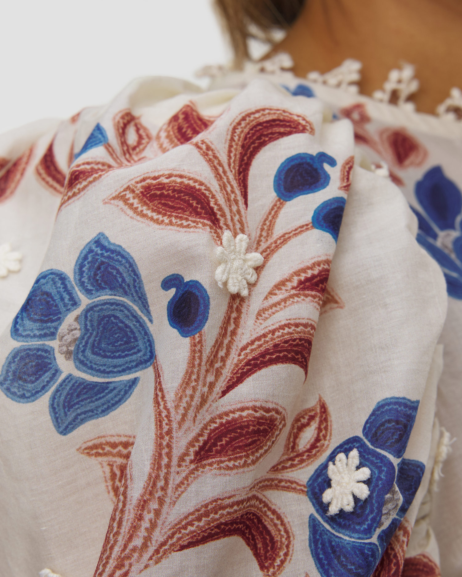 Chemise brodée Farm Rio