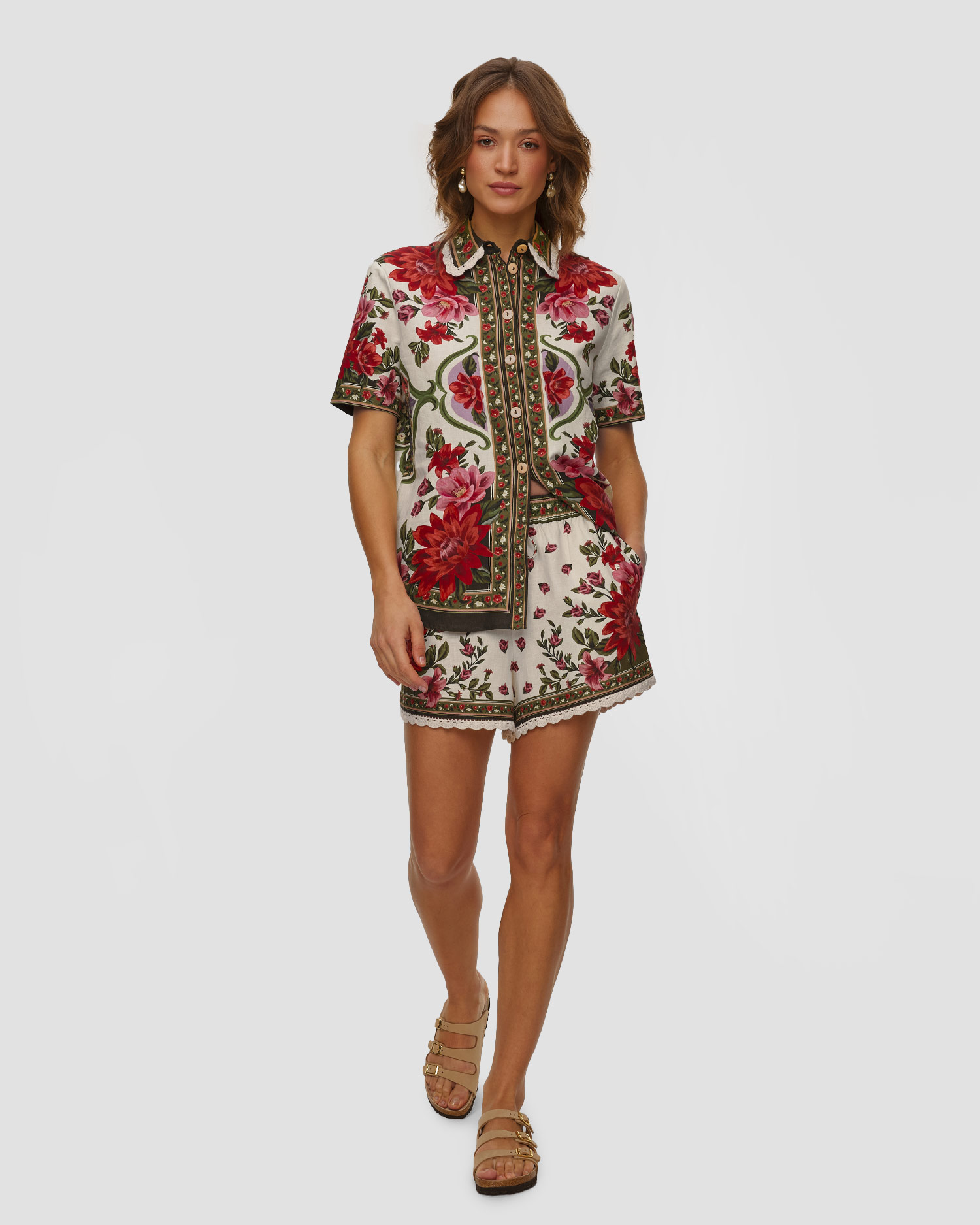 Women's linen shorts Farm Rio