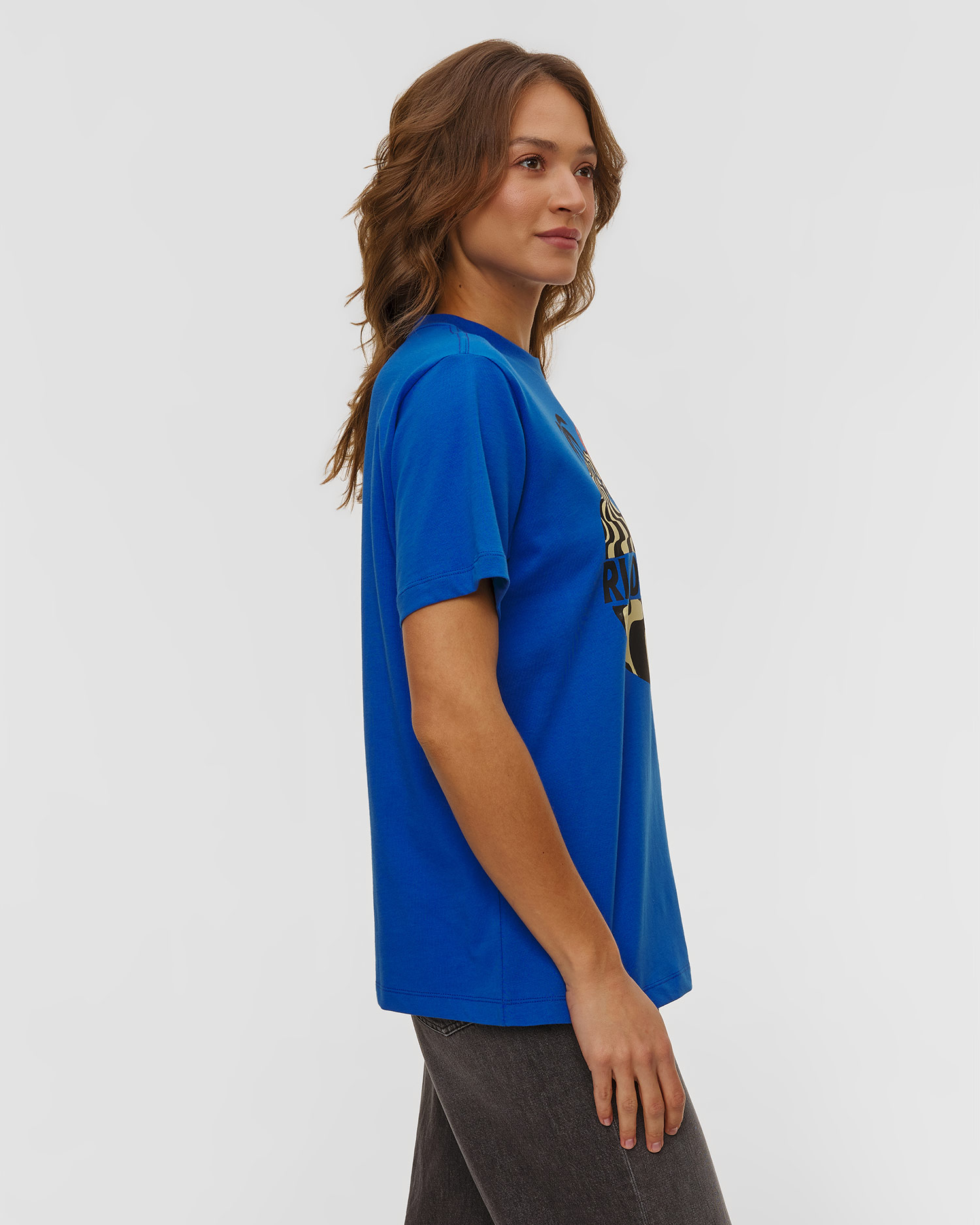 Women's blue T-shirt Farm Rio