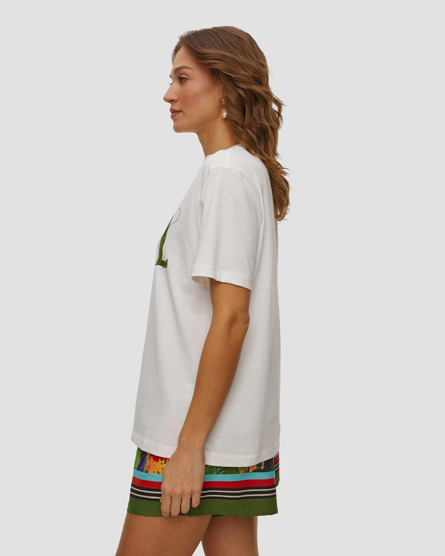 Women's white T-shirt Farm Rio