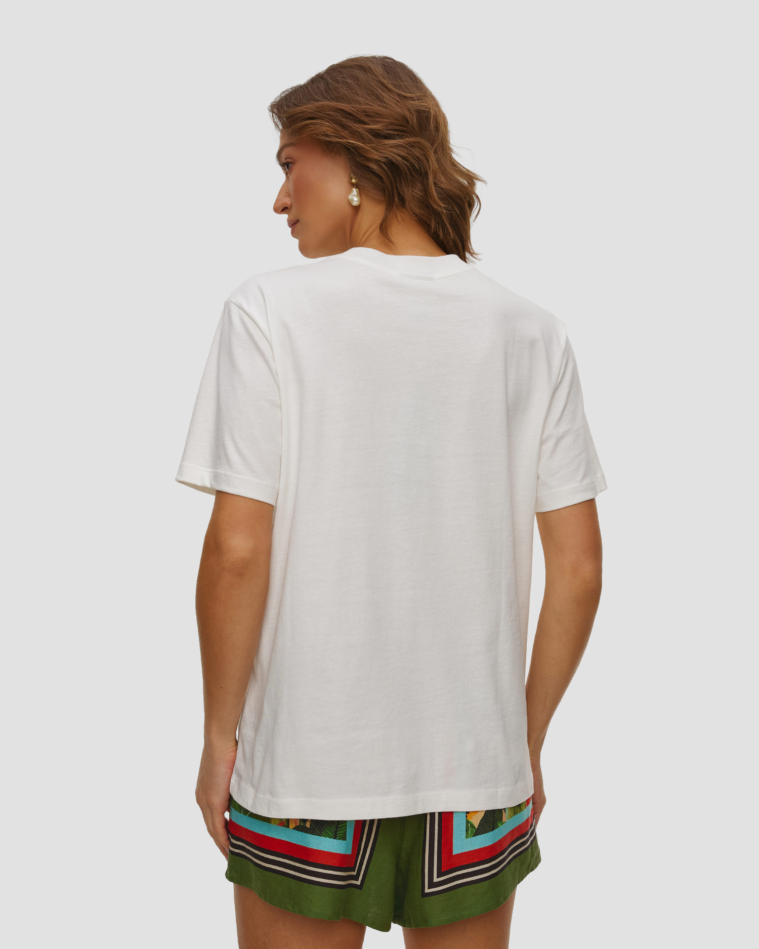 Women's white T-shirt Farm Rio