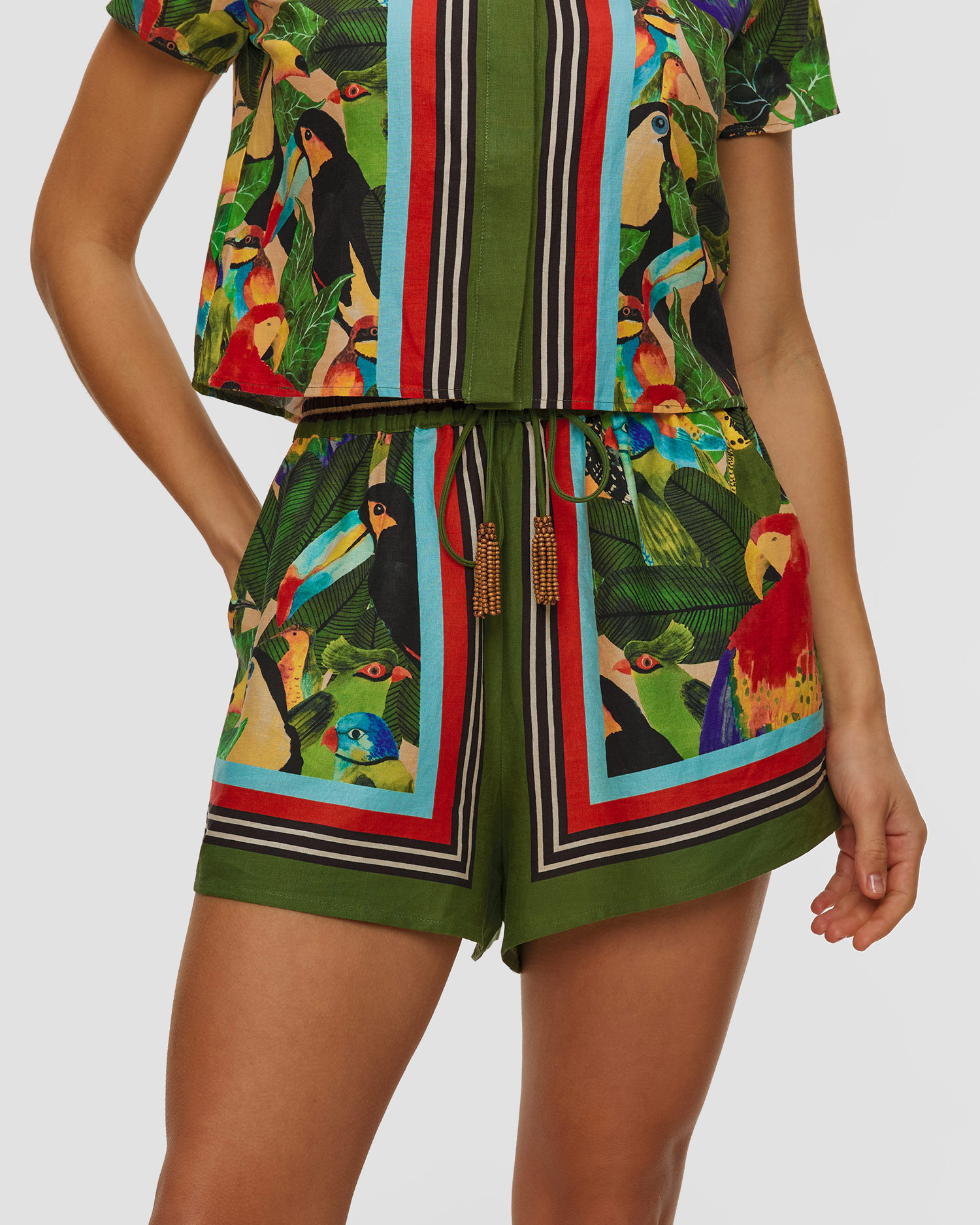 Women's linen shorts Farm Rio