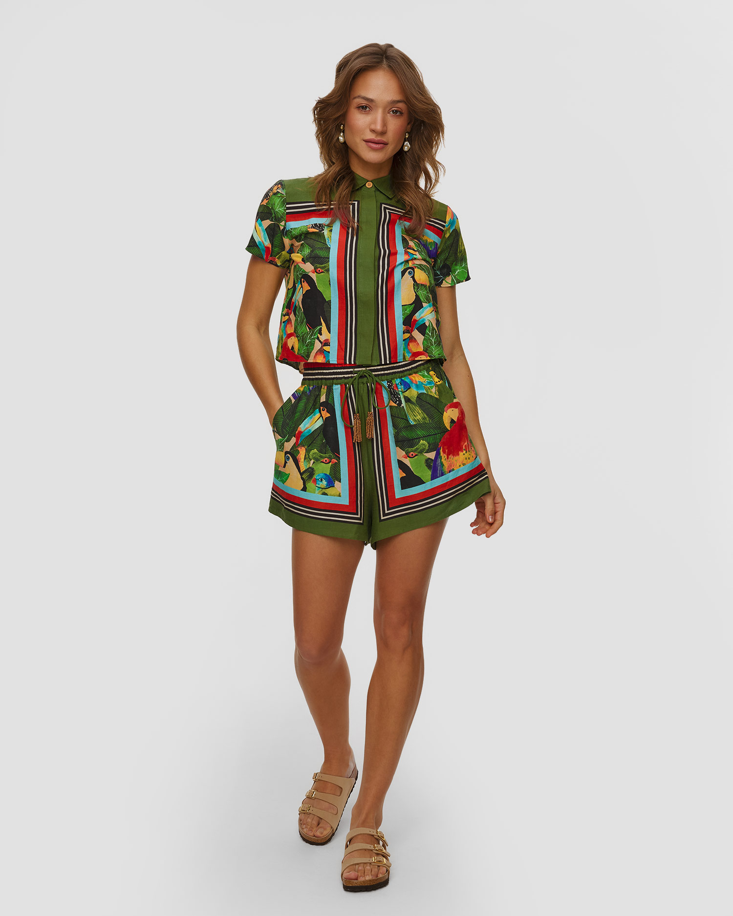 Women's linen shorts Farm Rio