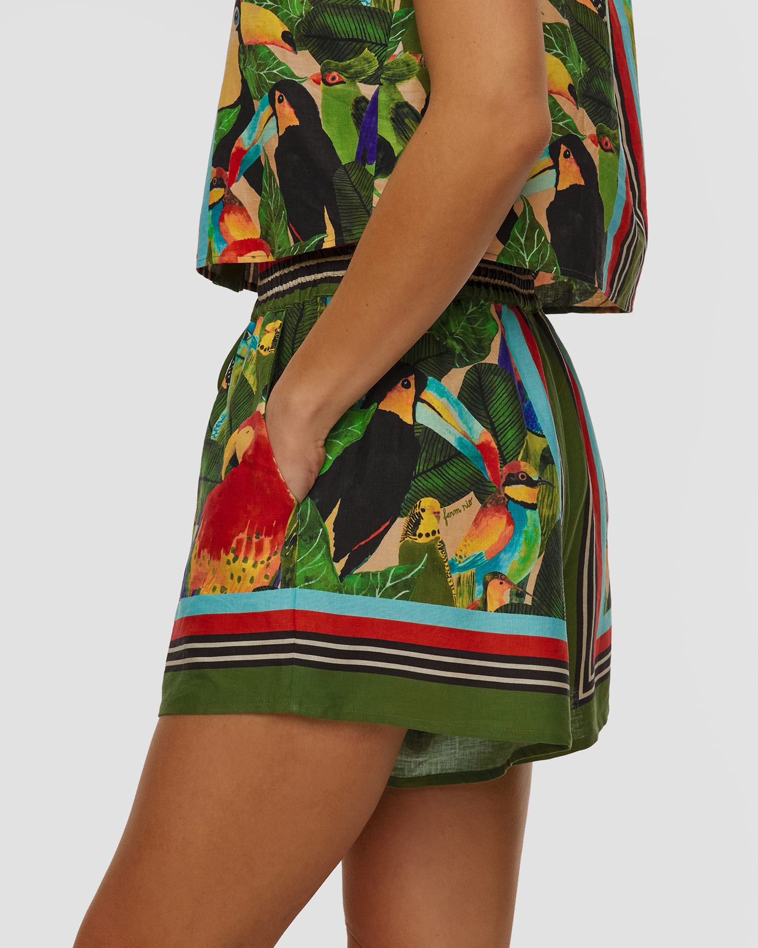 Women's linen shorts Farm Rio