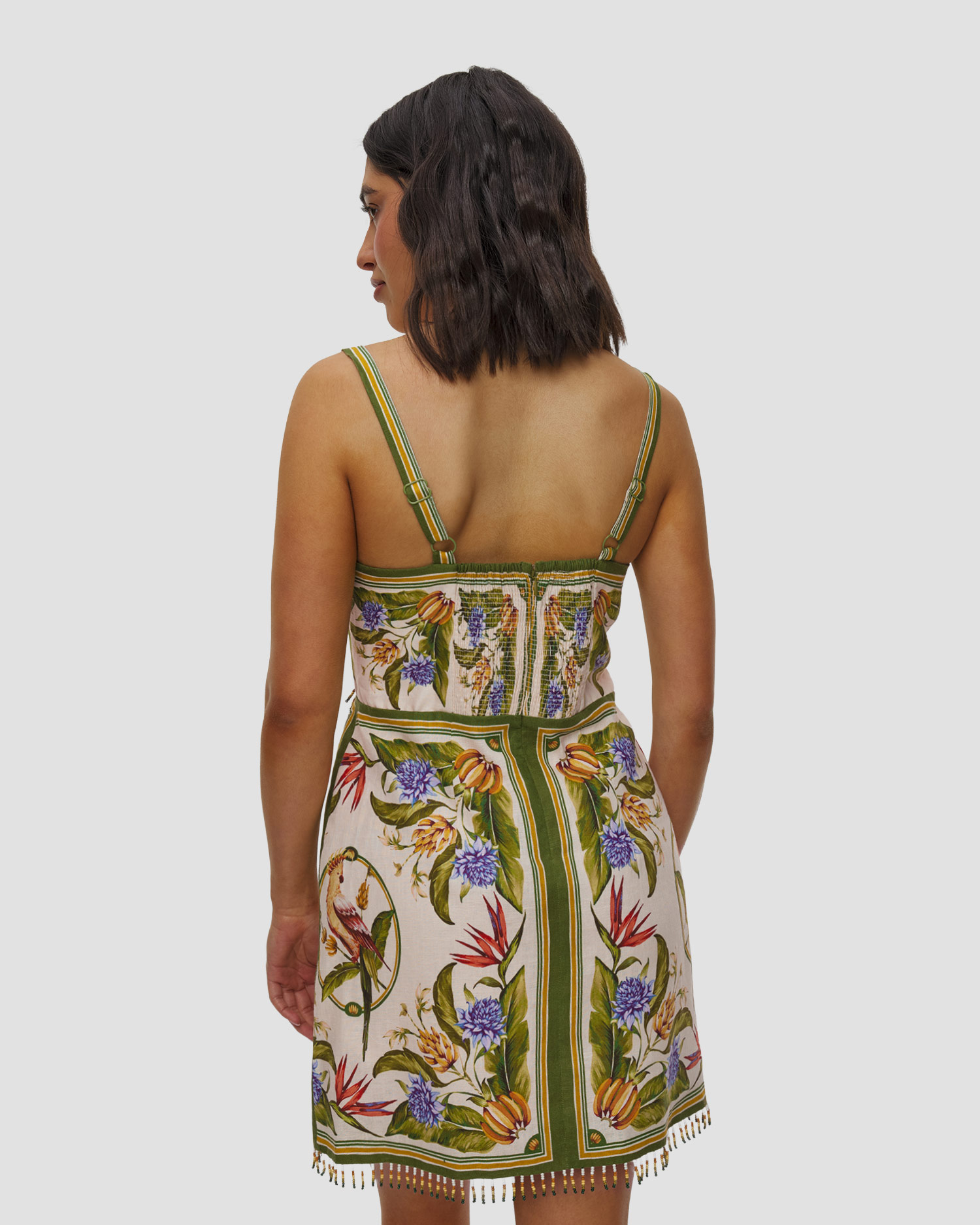 Rochie din in pentru femei Farm Rio