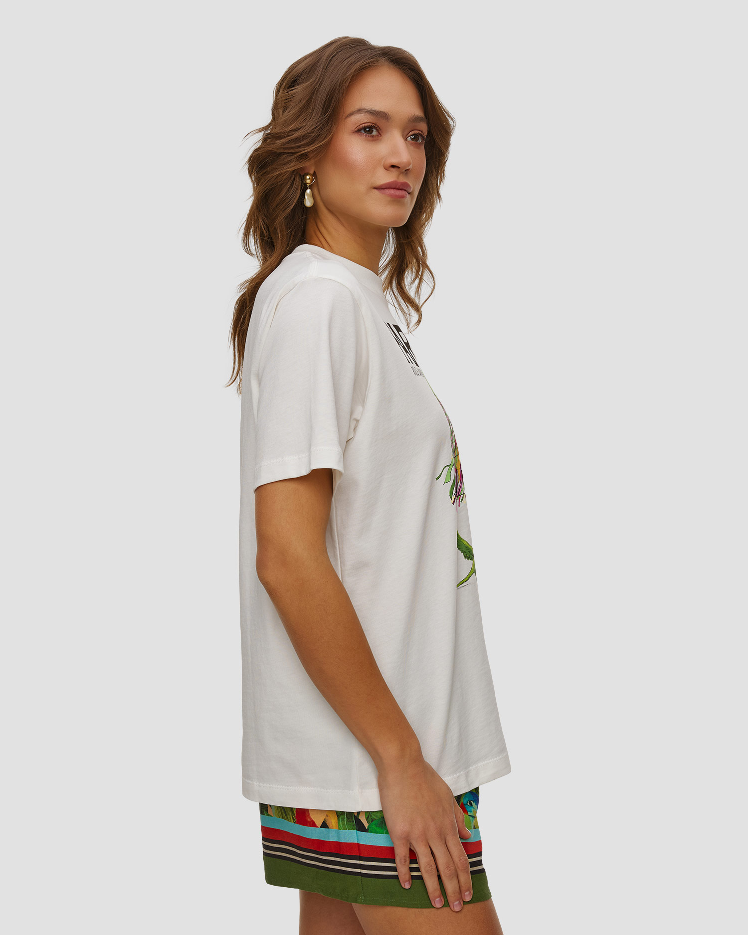 Women's white T-shirt Farm Rio