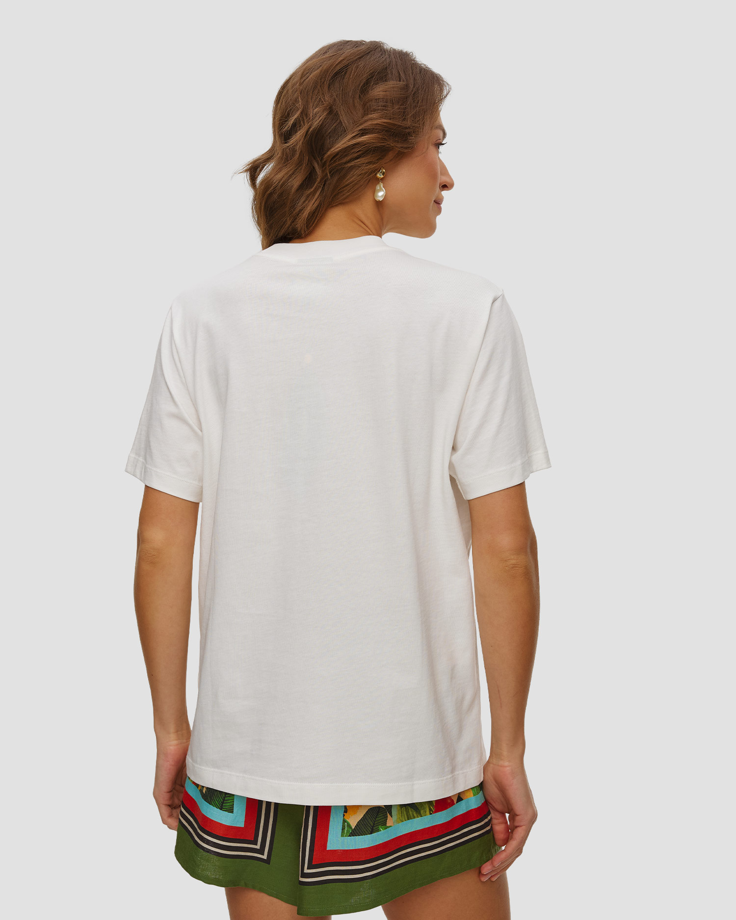 Women's white T-shirt Farm Rio