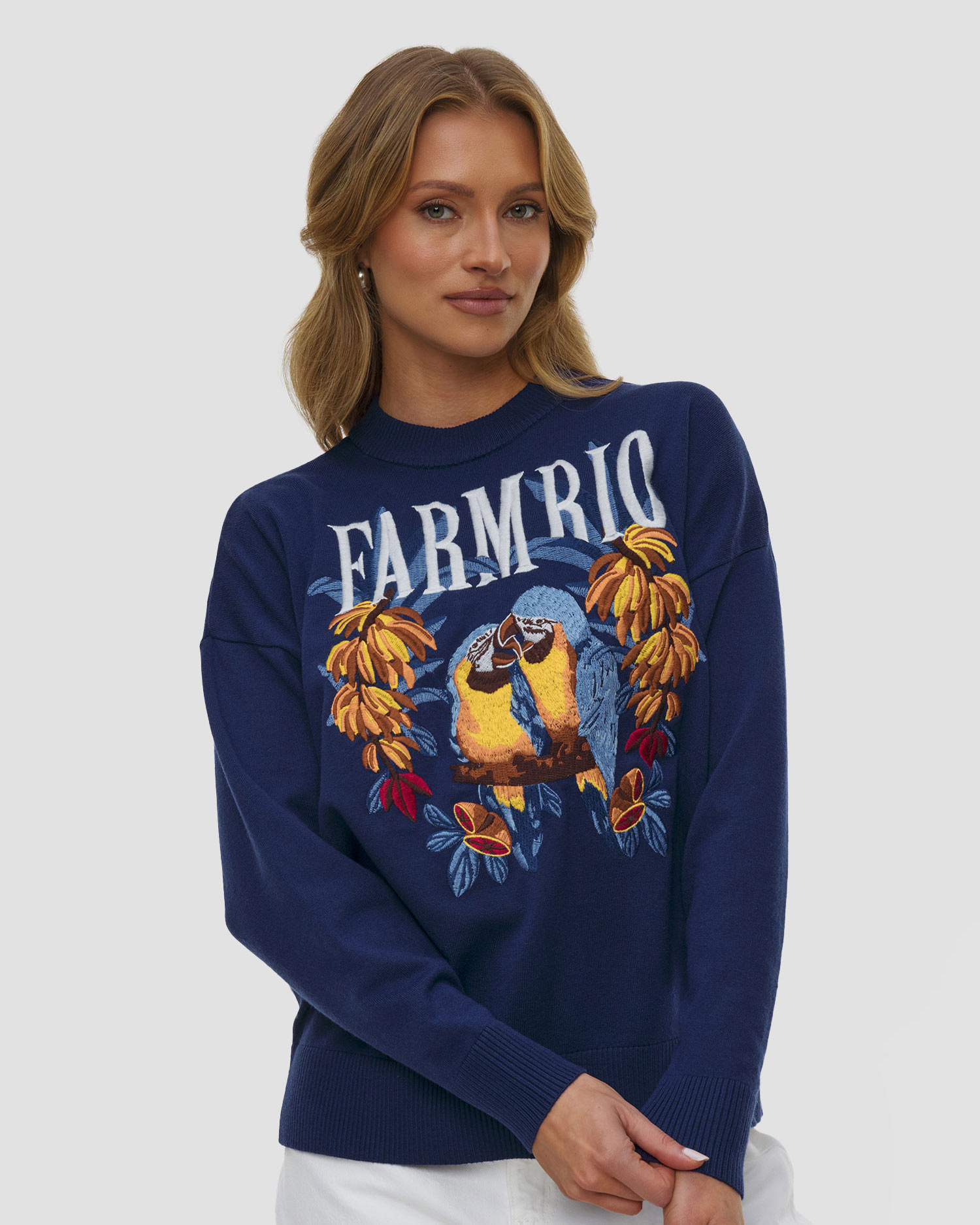 Dámský svetr Farm Rio v tmavě modré barvě