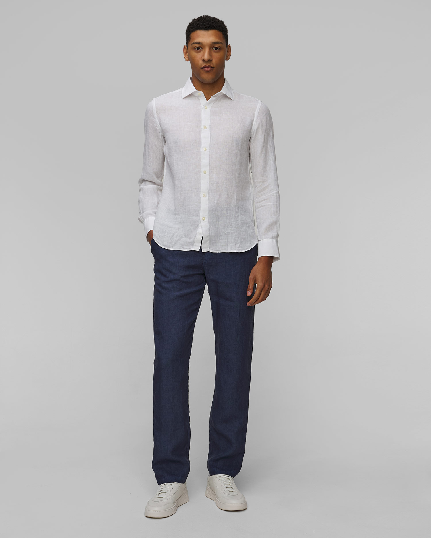Pánska ľanová košeľa 120% Lino Slim Fit Shirt