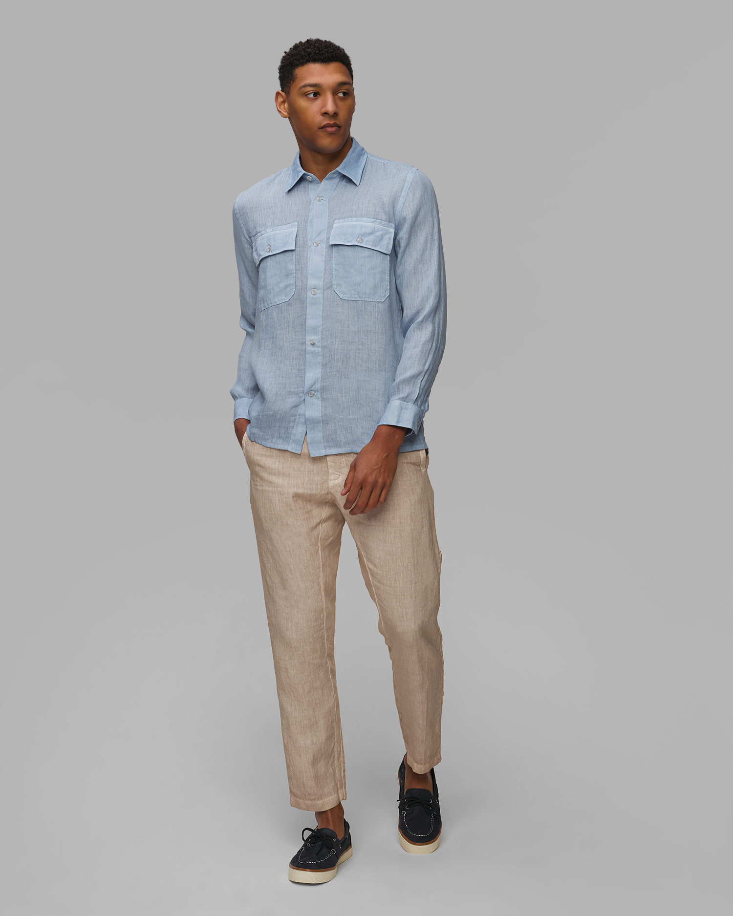 Pánske ľanové nohavice 120% Lino Drawstring Pants