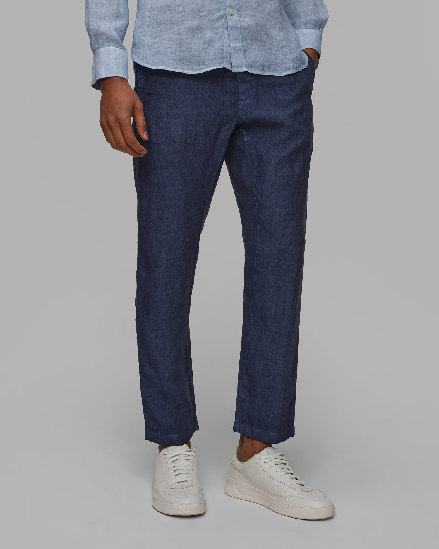 Pánske ľanové nohavice 120% Lino Drawstring Pants