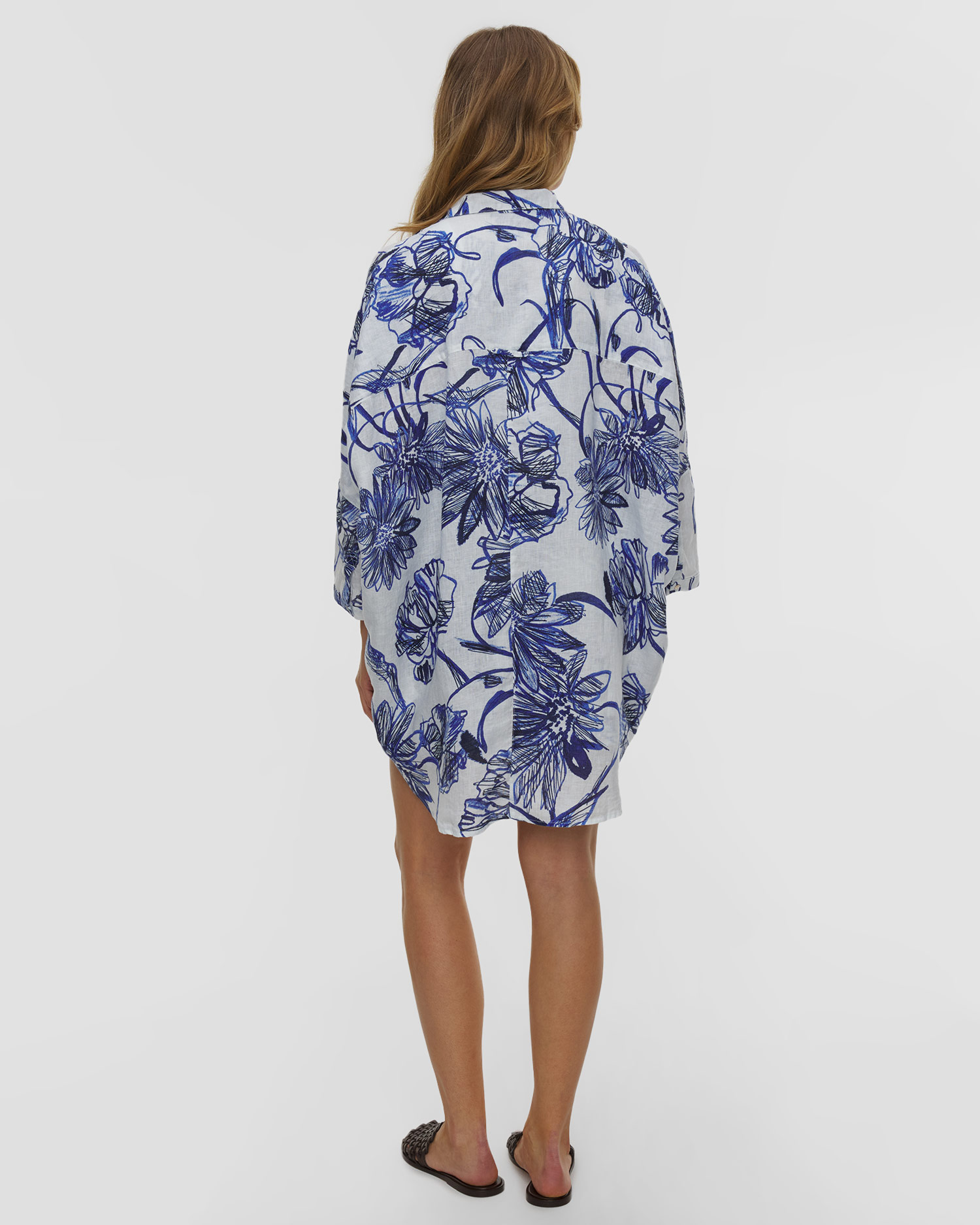 Women's linen shirt with long sleeves 120% Lino