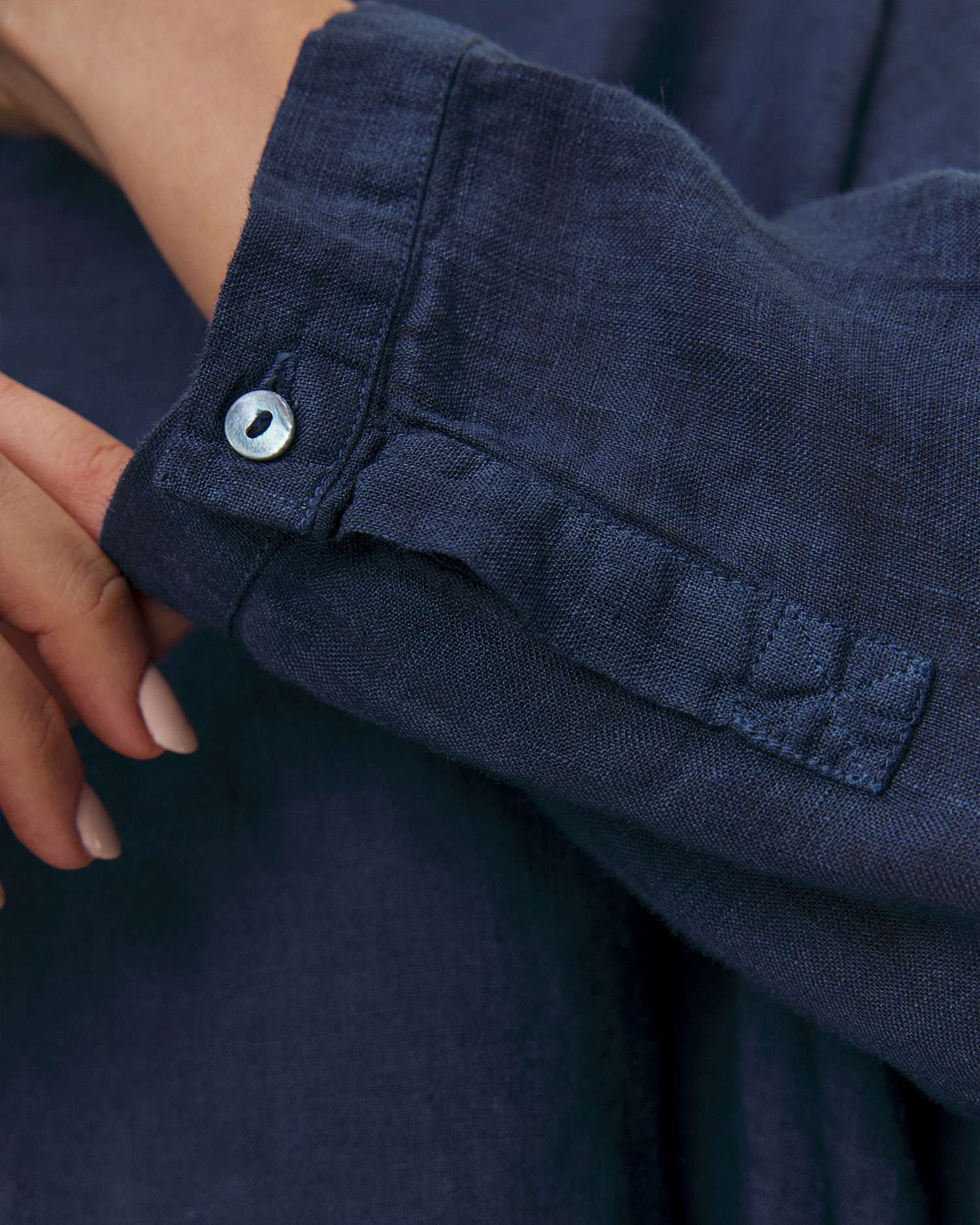Chemise en lin à manches longues pour femmes 120 % Lino