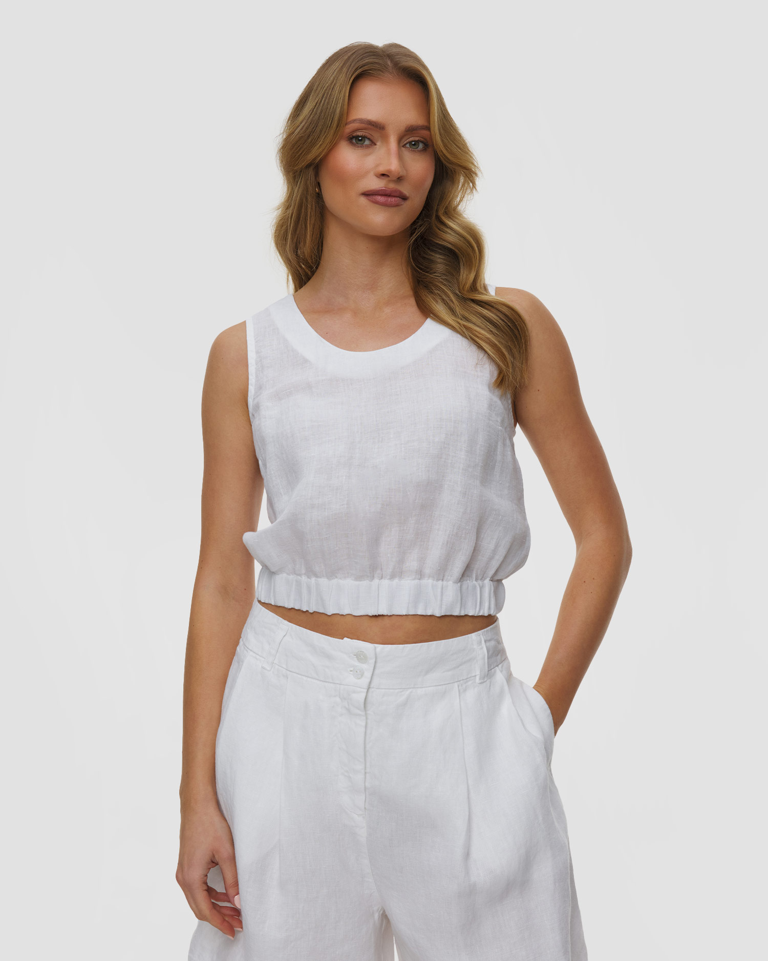 Top en lin pour femmes 120% Lino
