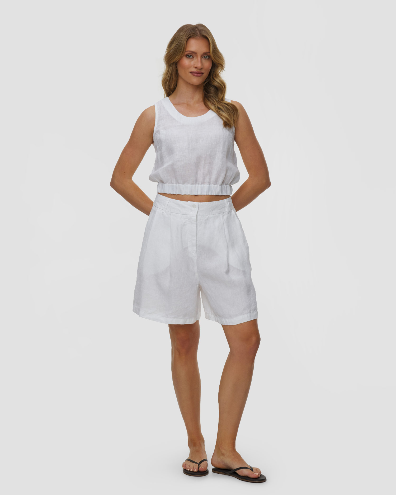 Top en lin pour femmes 120% Lino