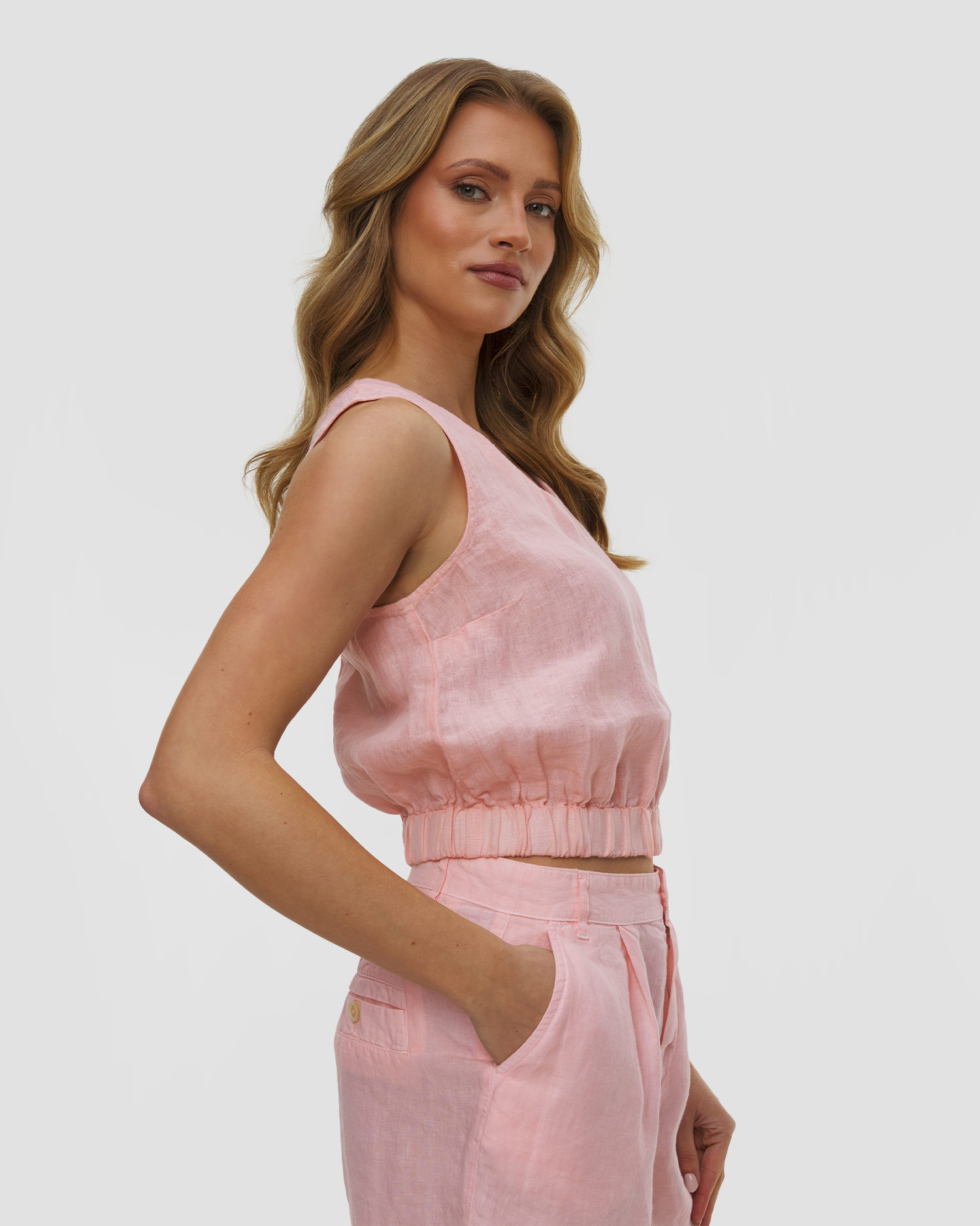 120% Lino Damen-Leinentop