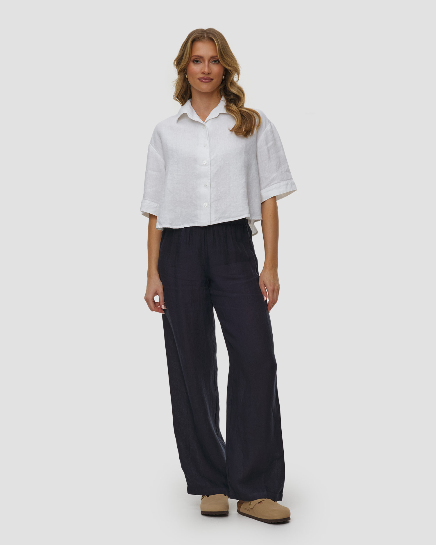 Lniane spodnie damskie 120% Lino