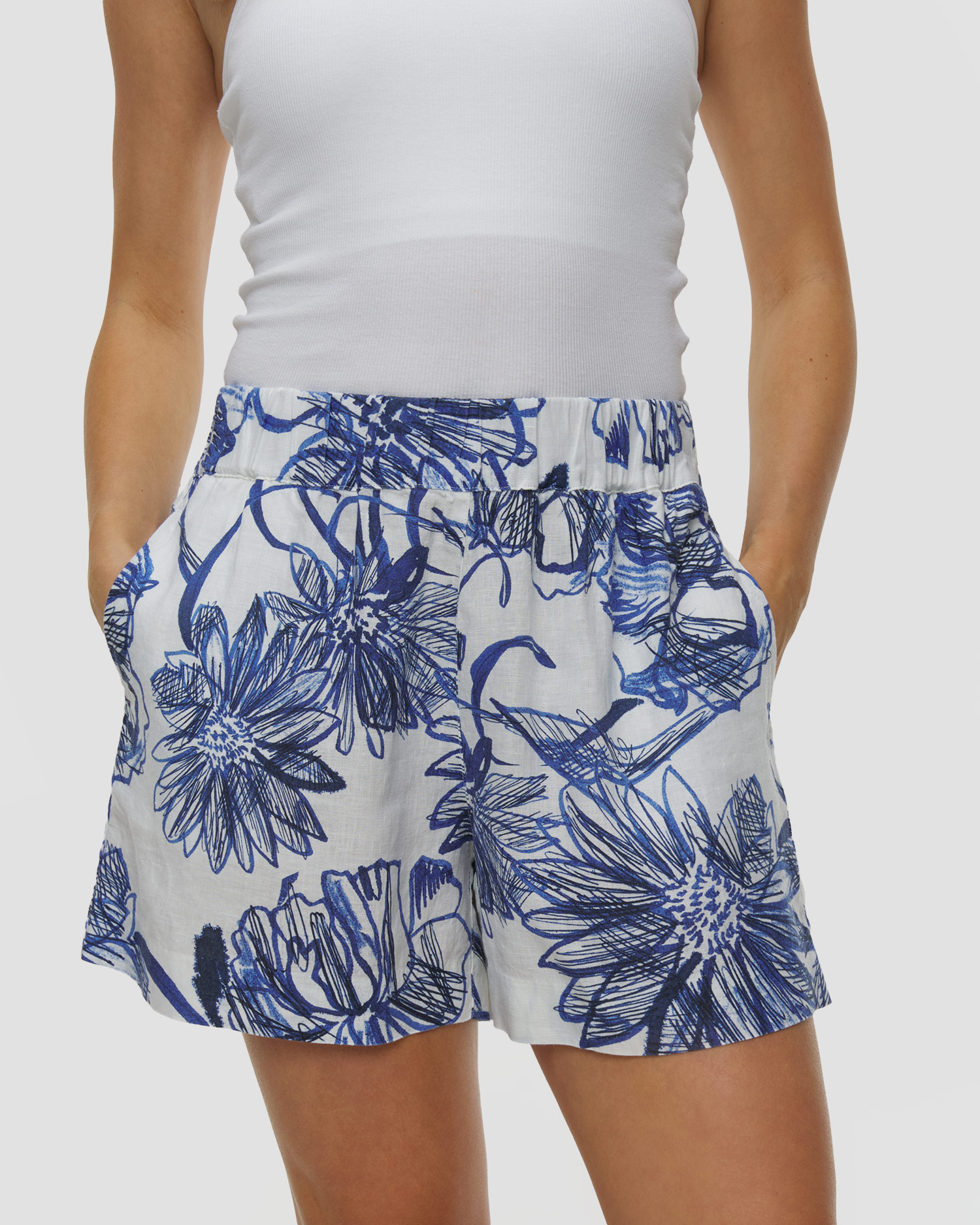 Short en lin pour femmes 120% Lino