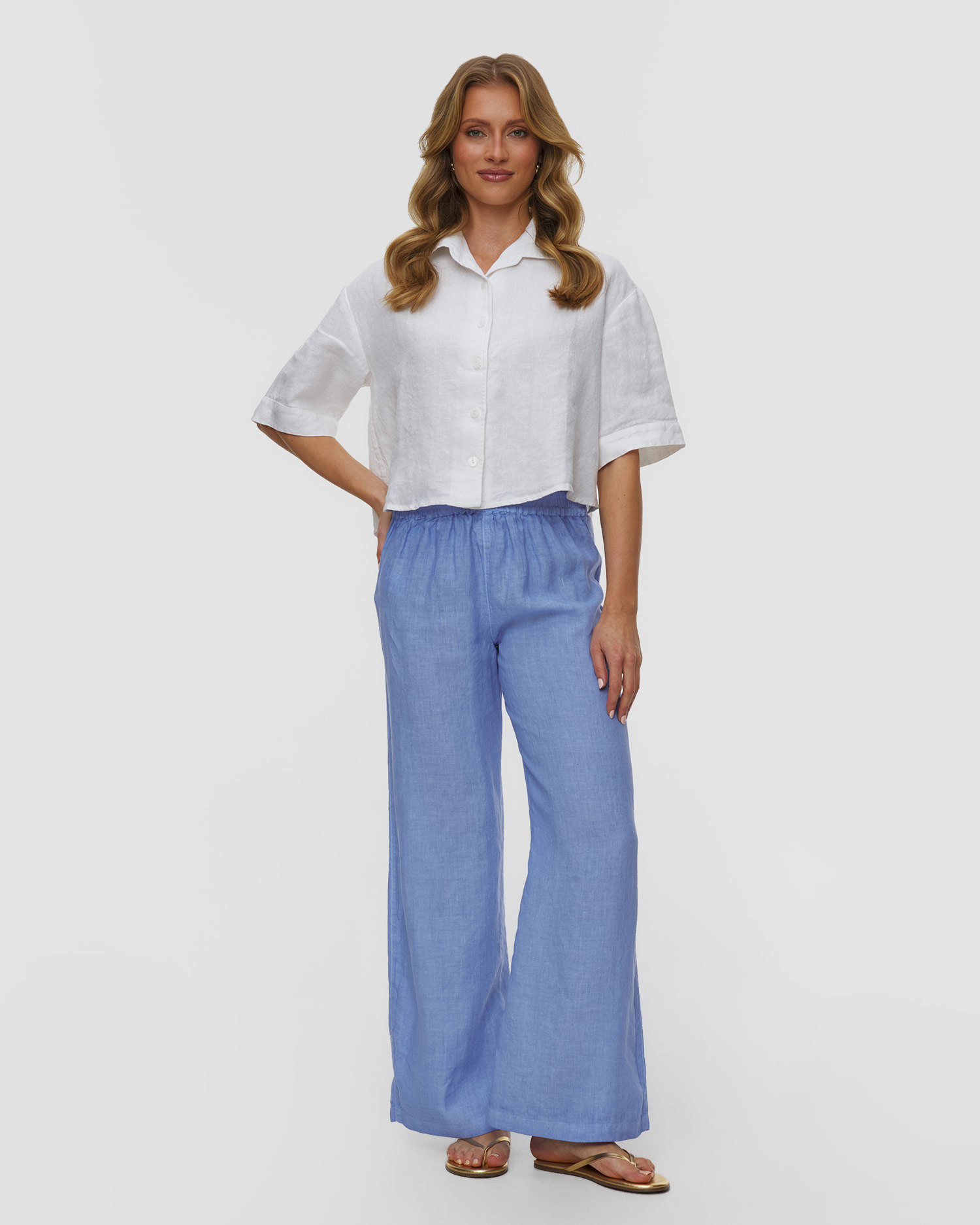 Pantalon en lin pour femmes 120% Lino