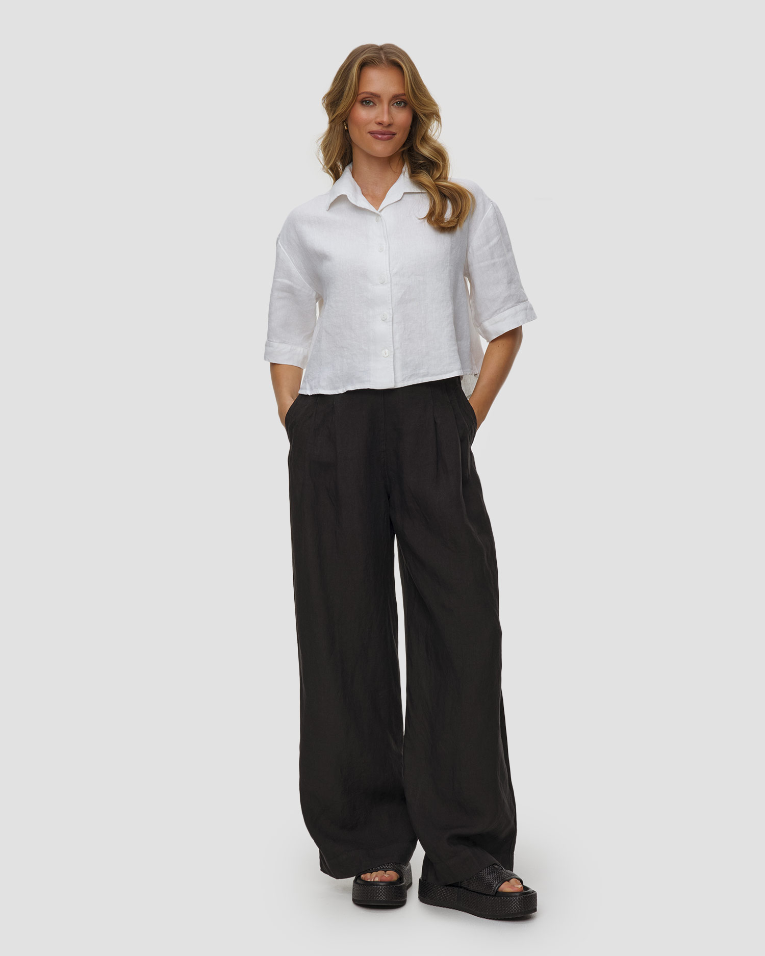 Women's linen trousers 120% Lino