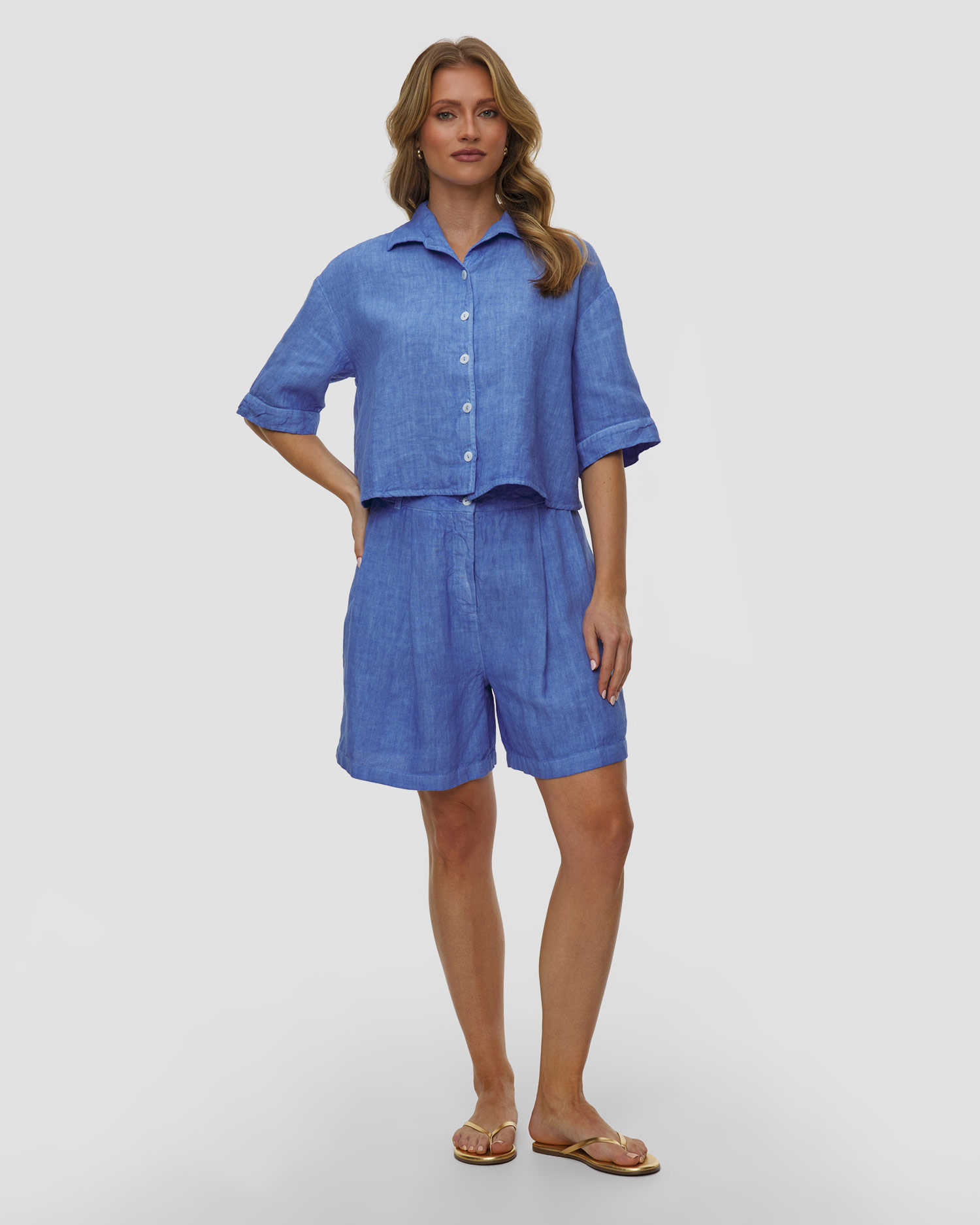Women's linen shorts 120% Lino