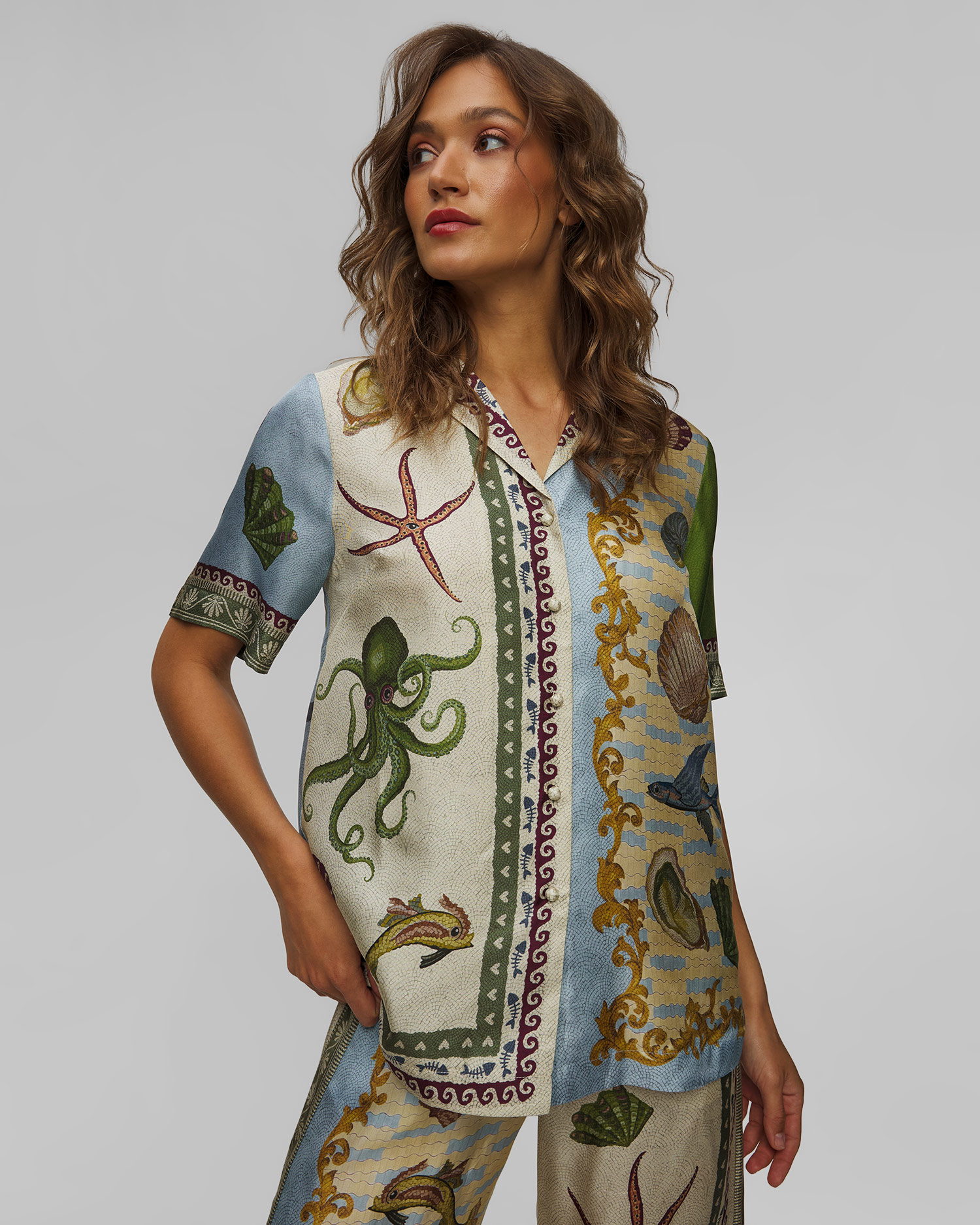 Dámska hodvábna košeľa Alemais Bath House