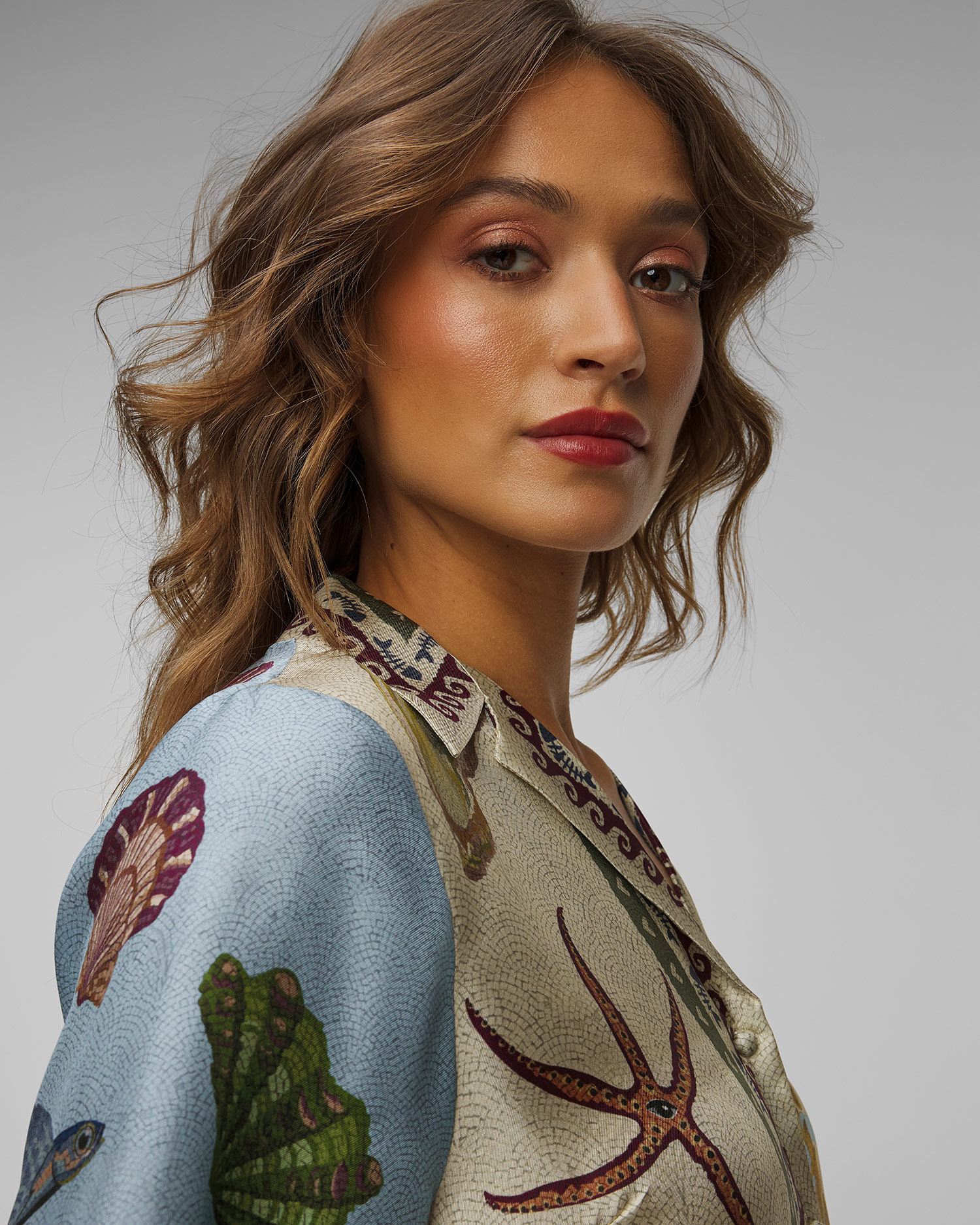 Dámska hodvábna košeľa Alemais Bath House