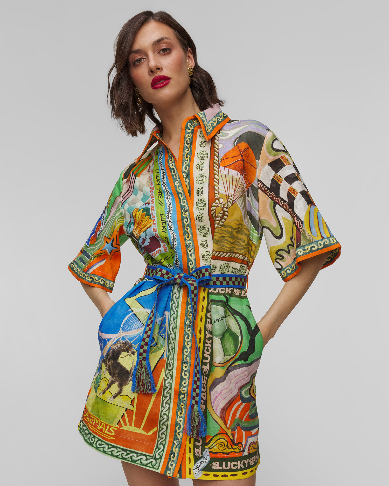 Robe en lin pour femmes Alemais Lucky Pace