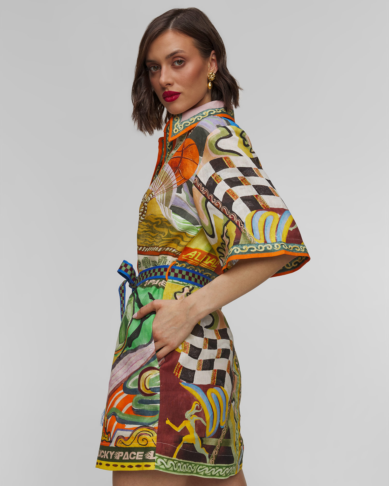 Sukienka lniana damska Alemais Lucky Pace