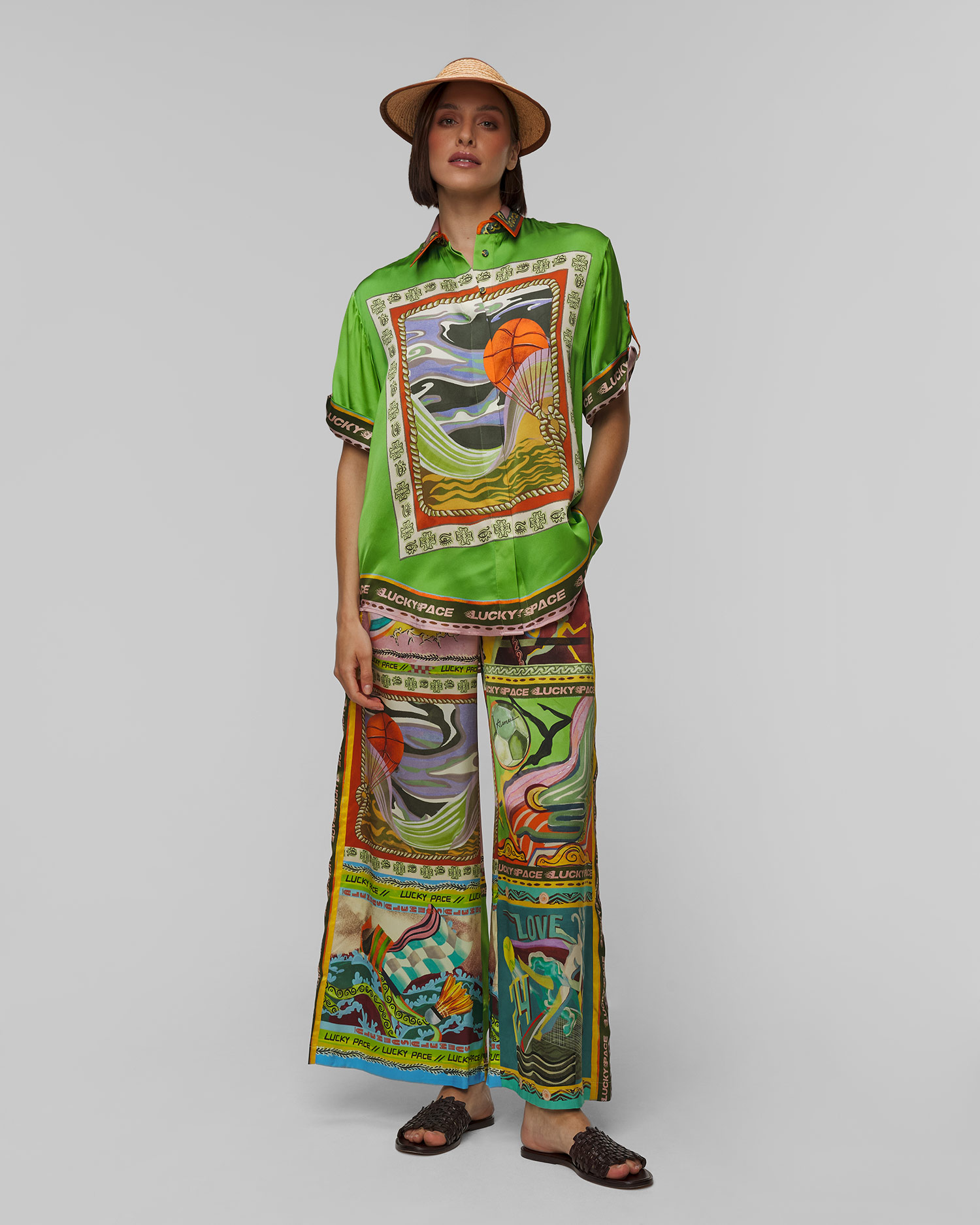 Dámska hodvábna košeľa Alemais Lucky Pace