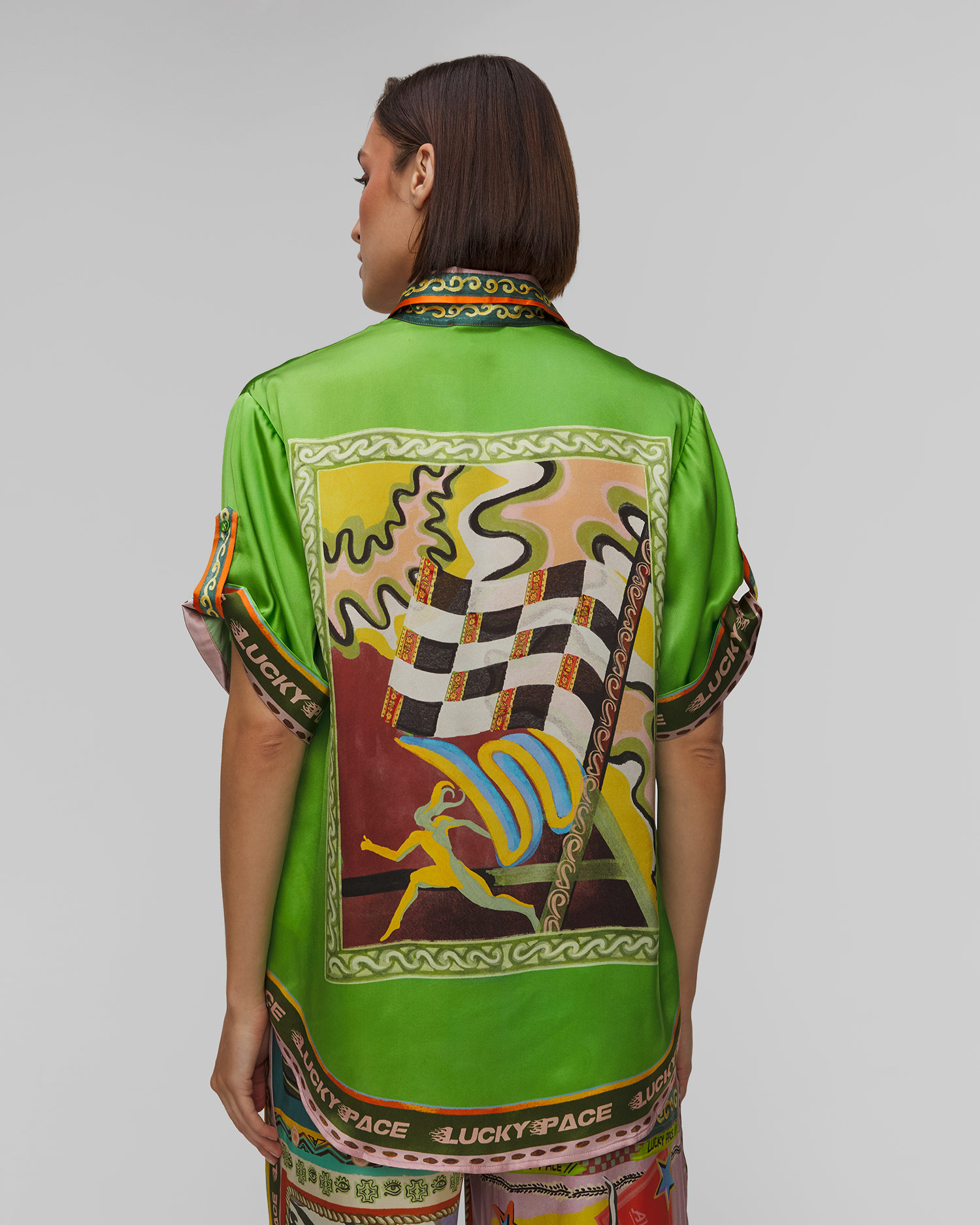 Dámska hodvábna košeľa Alemais Lucky Pace