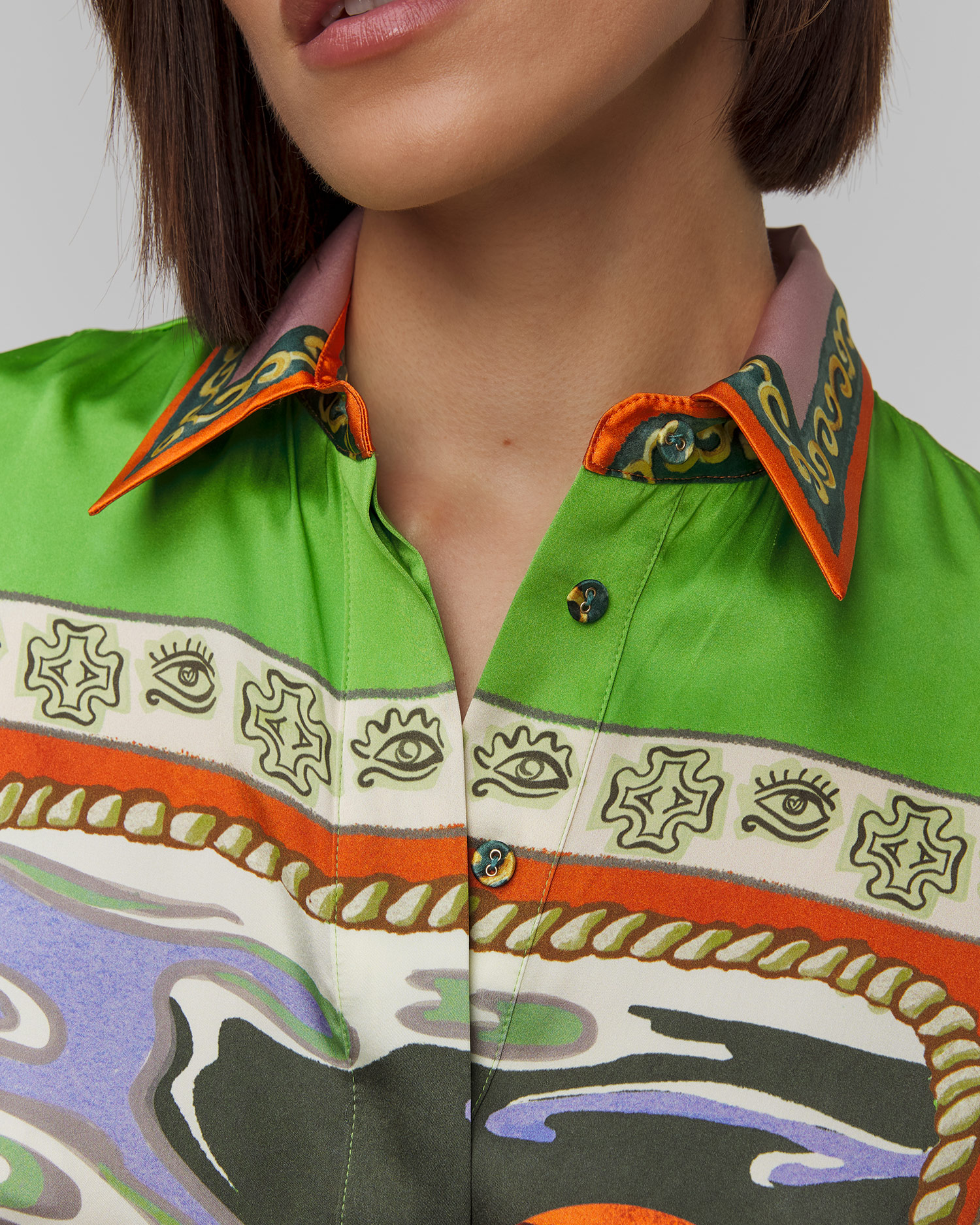 Dámska hodvábna košeľa Alemais Lucky Pace