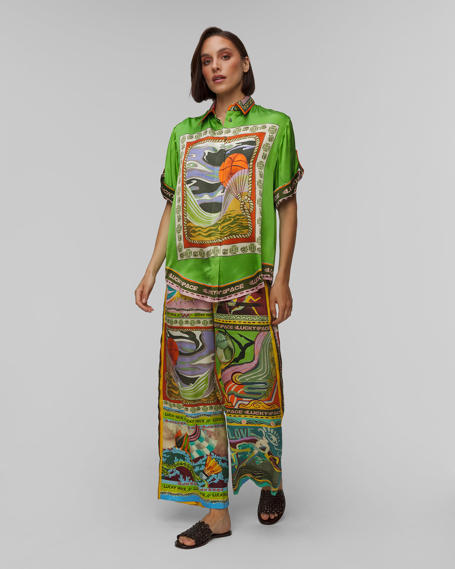 Women's silk trousers Alemais Lucky Pace